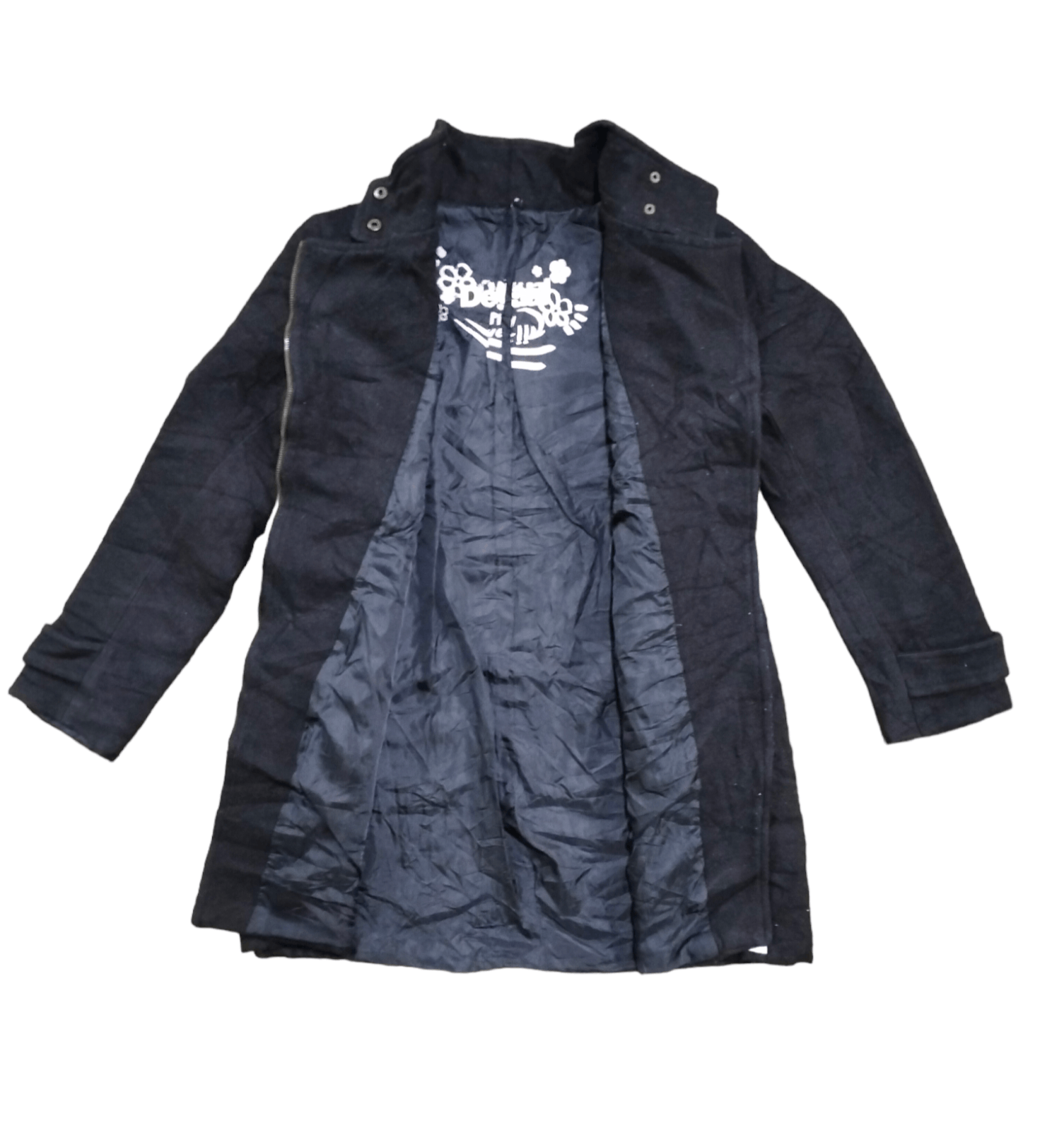 Designer × Desigual × Japanese Brand Desigual Happy Flowers Long Asymmetri Zipper Jacket Size S / US 4 / IT 40 - 3 Thumbnail
