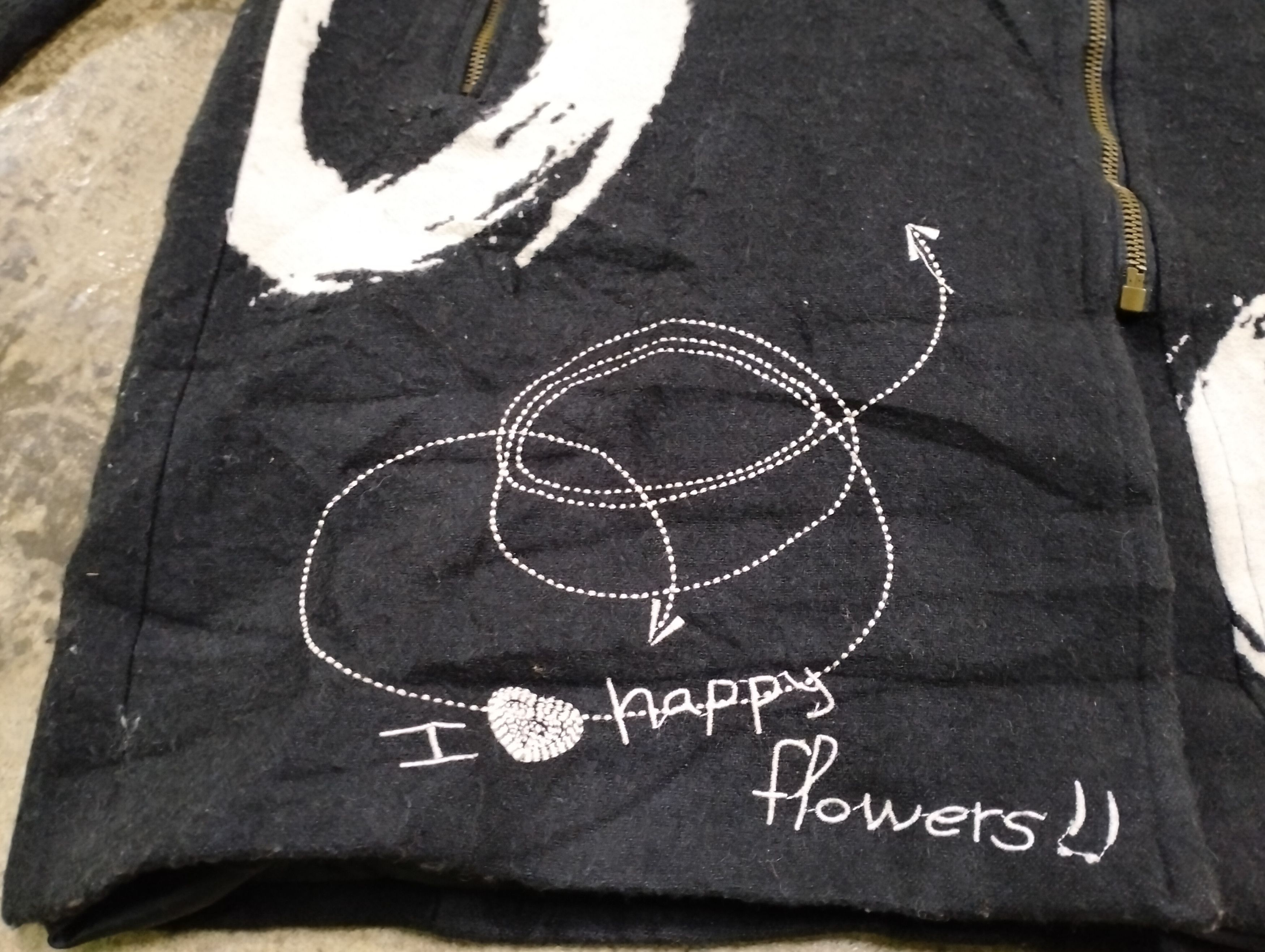 Designer × Desigual × Japanese Brand Desigual Happy Flowers Long Asymmetri Zipper Jacket Size S / US 4 / IT 40 - 15 Thumbnail