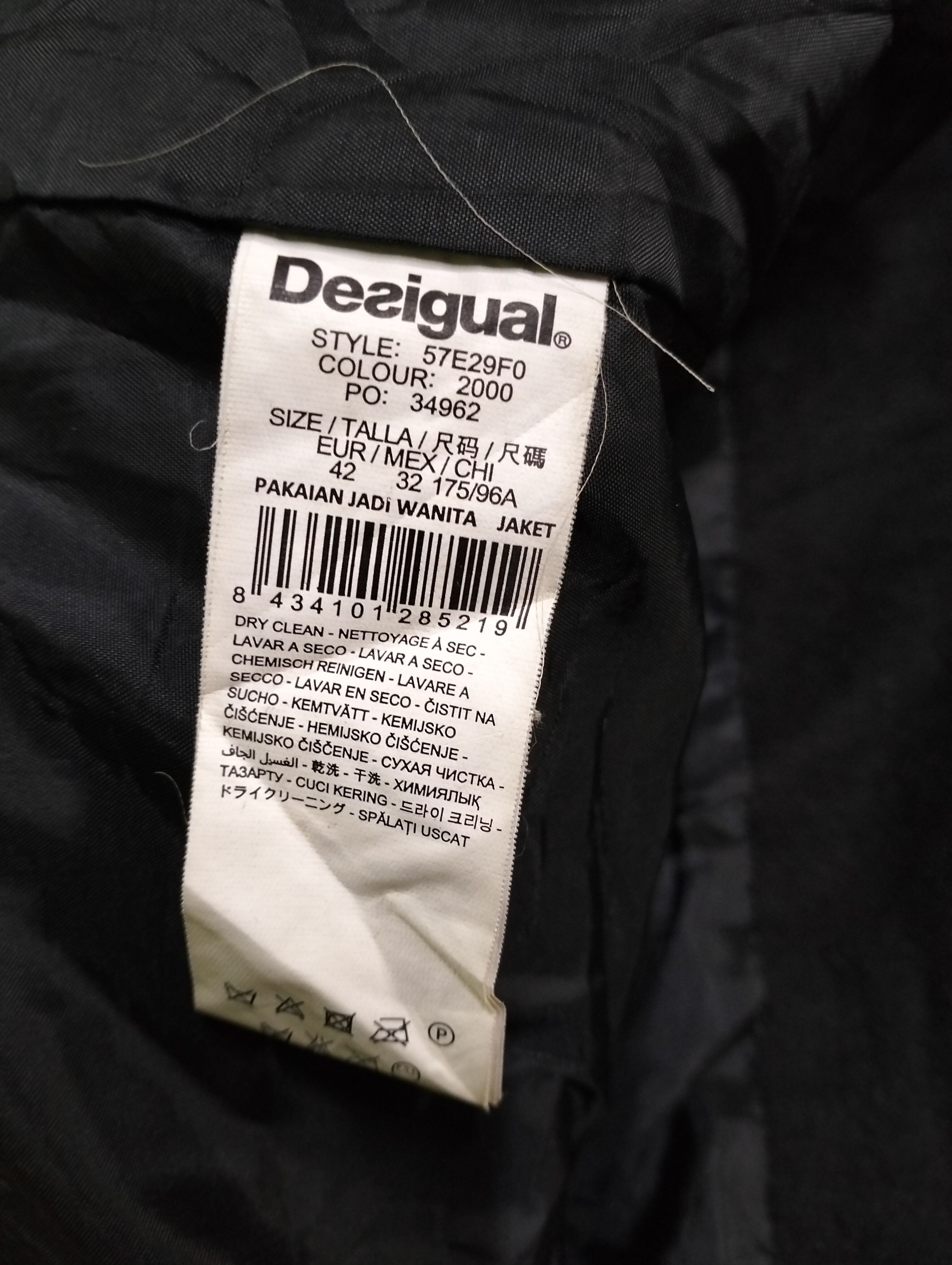 Designer × Desigual × Japanese Brand Desigual Happy Flowers Long Asymmetri Zipper Jacket Size S / US 4 / IT 40 - 8 Thumbnail