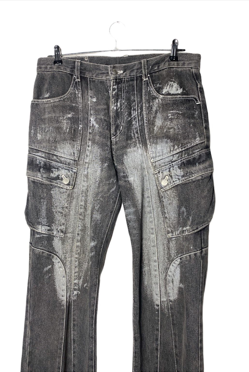 Hysteric Glamour × PPFM Insane Denim Cargo By Berning Sho Size 33” Size US 33 - 3 Thumbnail