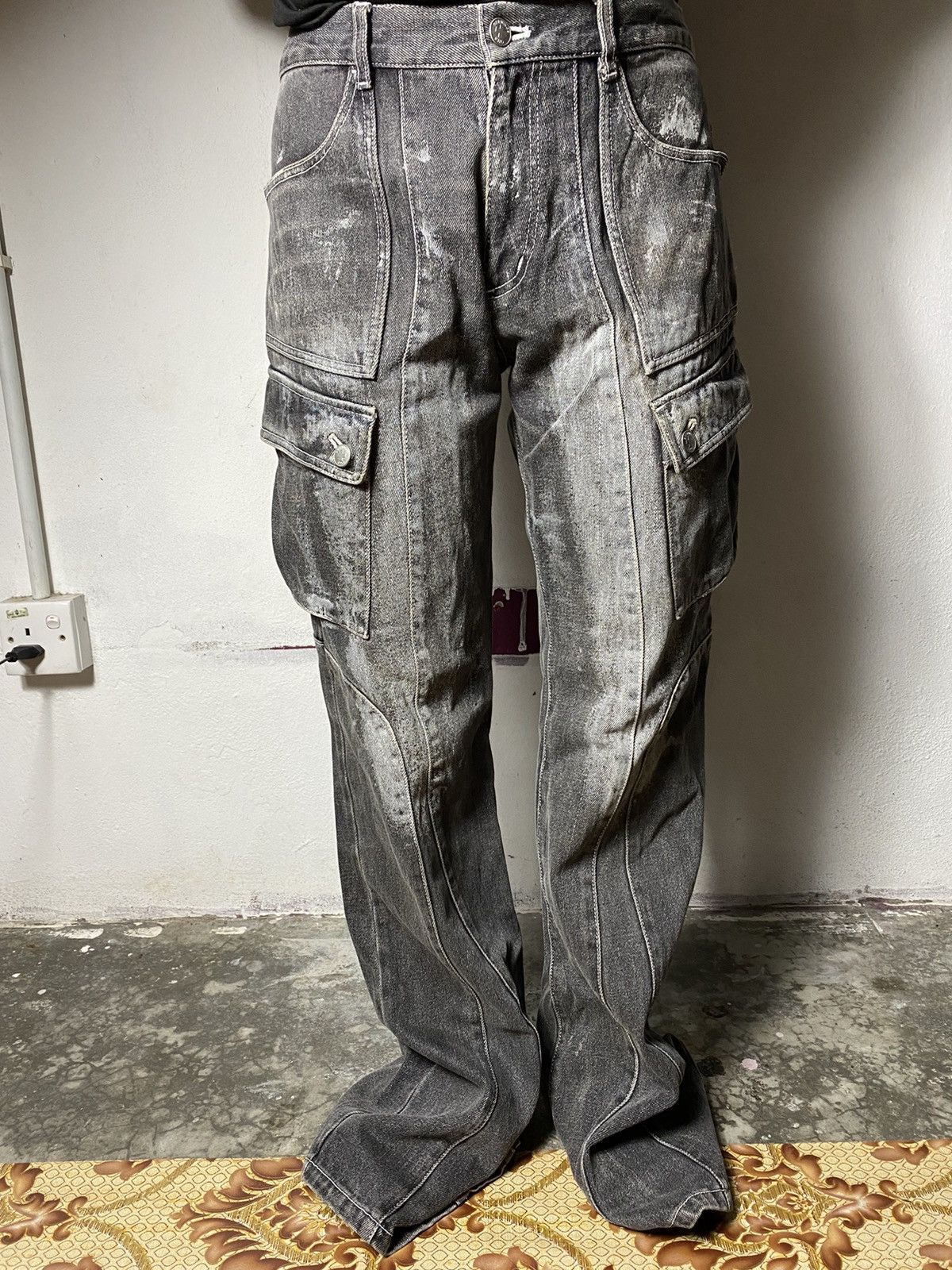 Hysteric Glamour × PPFM Insane Denim Cargo By Berning Sho Size 33” Size US 33 - 10 Thumbnail