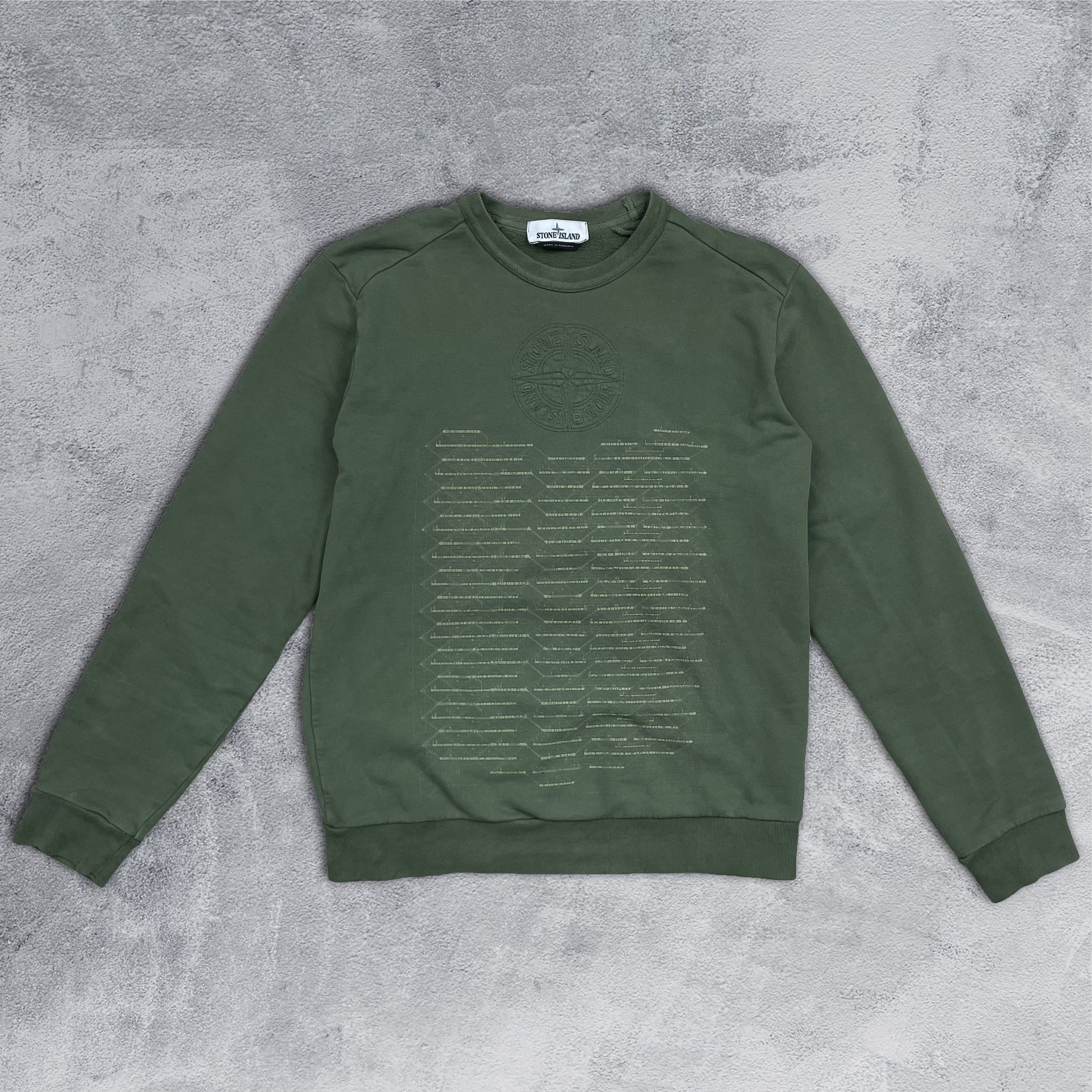 Stone Island Stone Island Big Logo Crewneck Sweatshirt Size US L / EU 52-54 / 3 - 1 Thumbnail