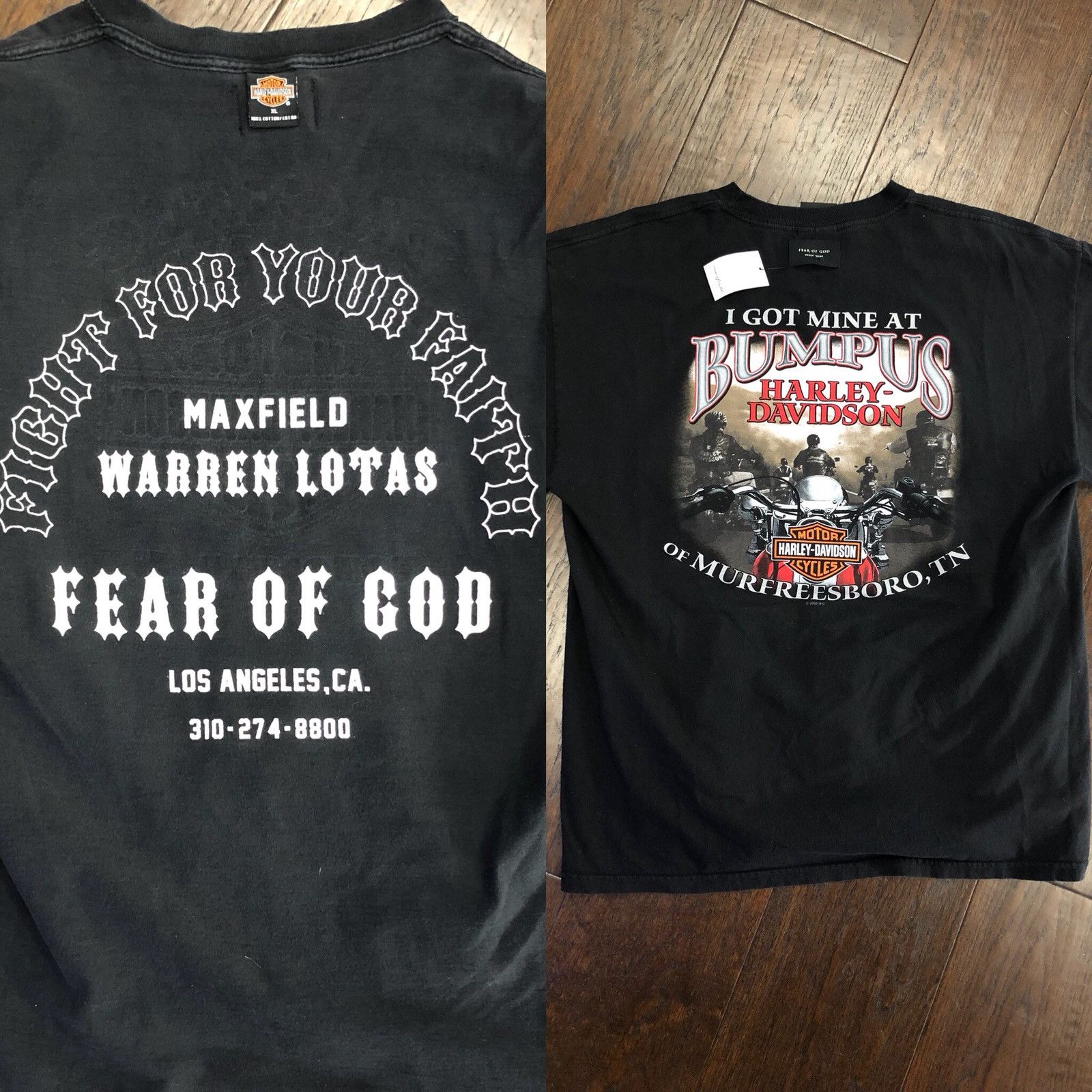 Fear of God × Maxfield Los Angeles × Warren Lotas Vintage Harley Tee, Warren  Lotas X Fear Of God Sz XL | Grailed