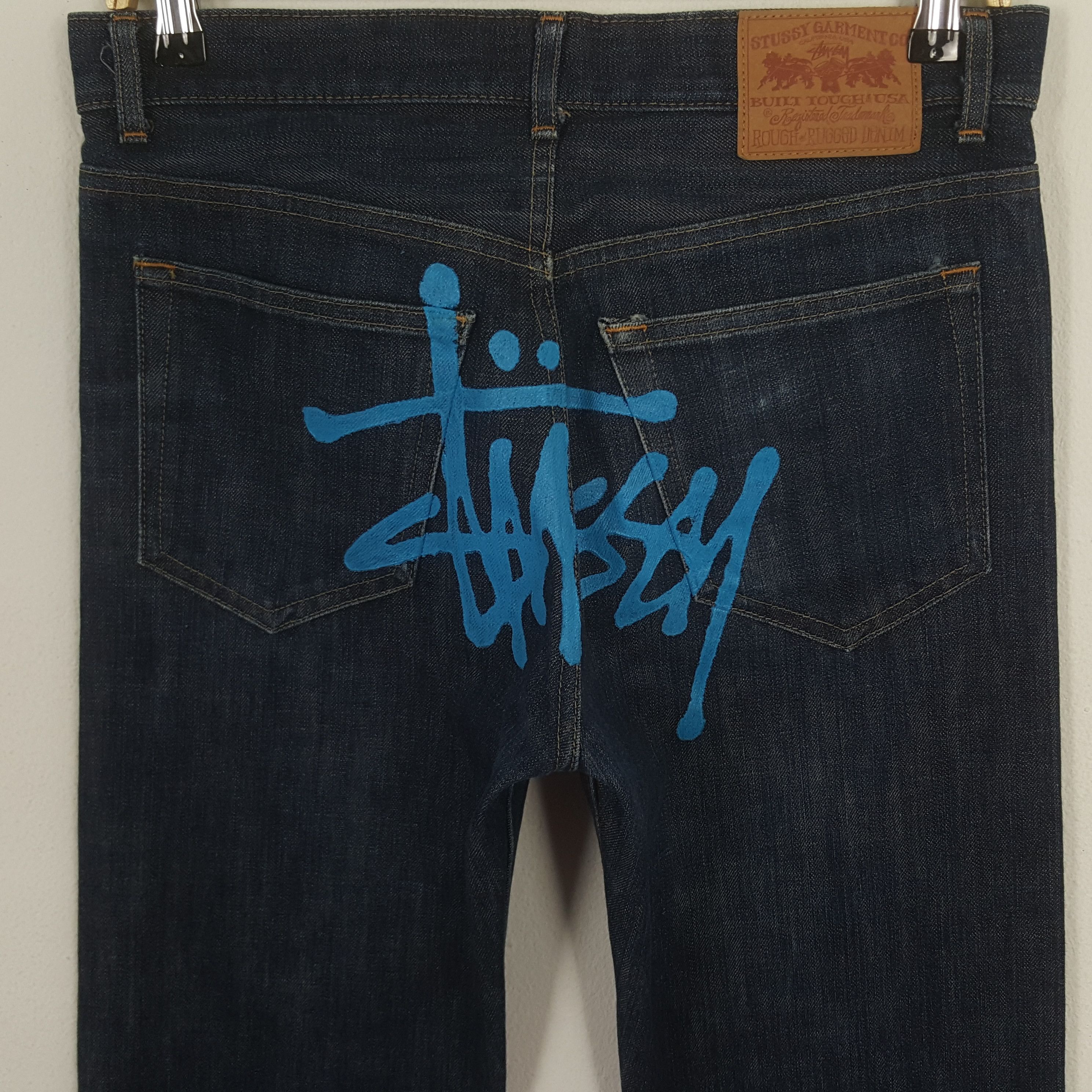 Japanese Brand × Stussy × Vintage Vintage Stussy Streetwear Skateboard Custom Denim Jeans Size US 31 - 2 Thumbnail