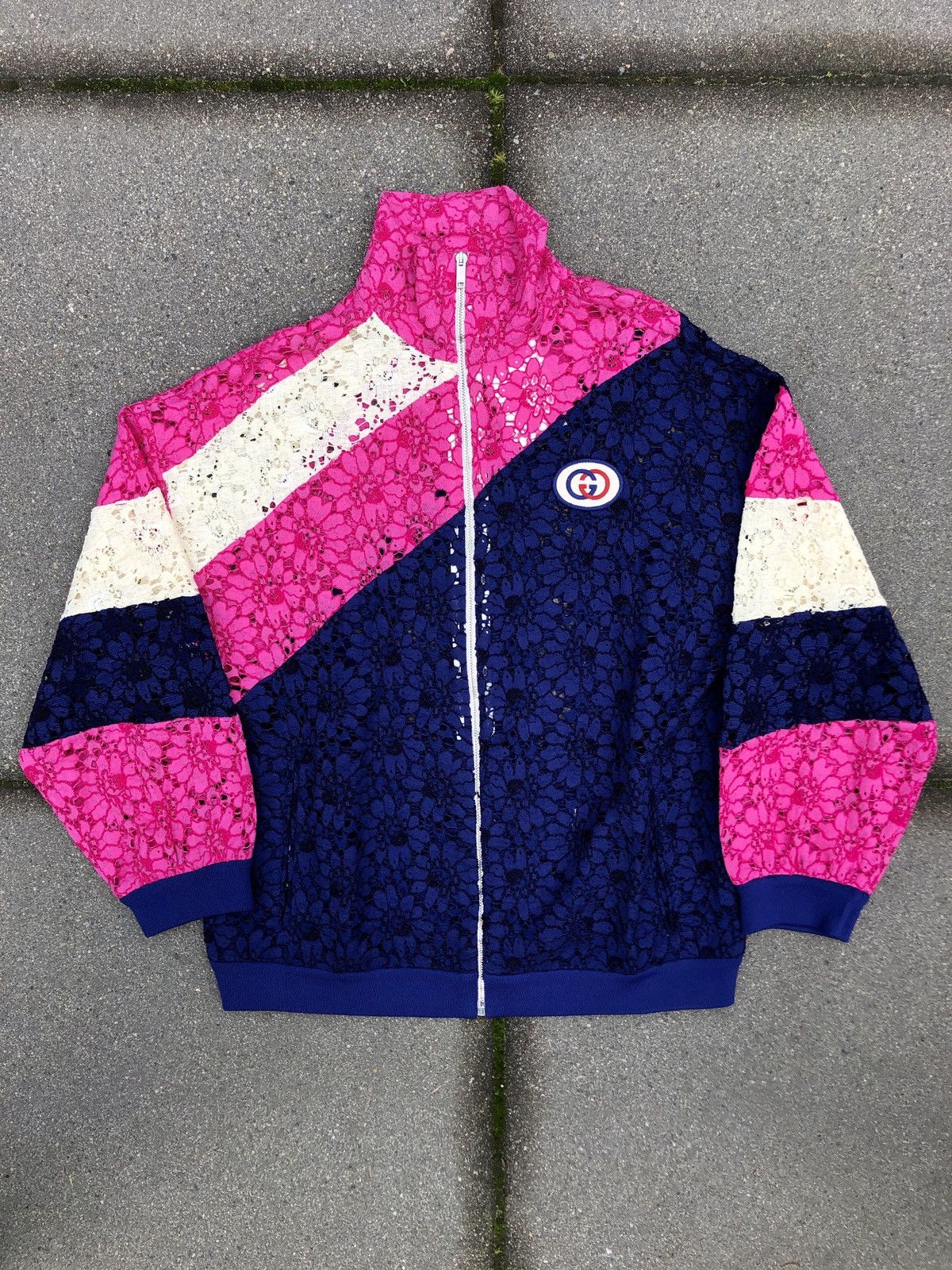 Gucci *Mens Size M* Alessandro Michele GG patch lace bomber jacket Size US S / EU 44-46 / 1 - 1 Thumbnail