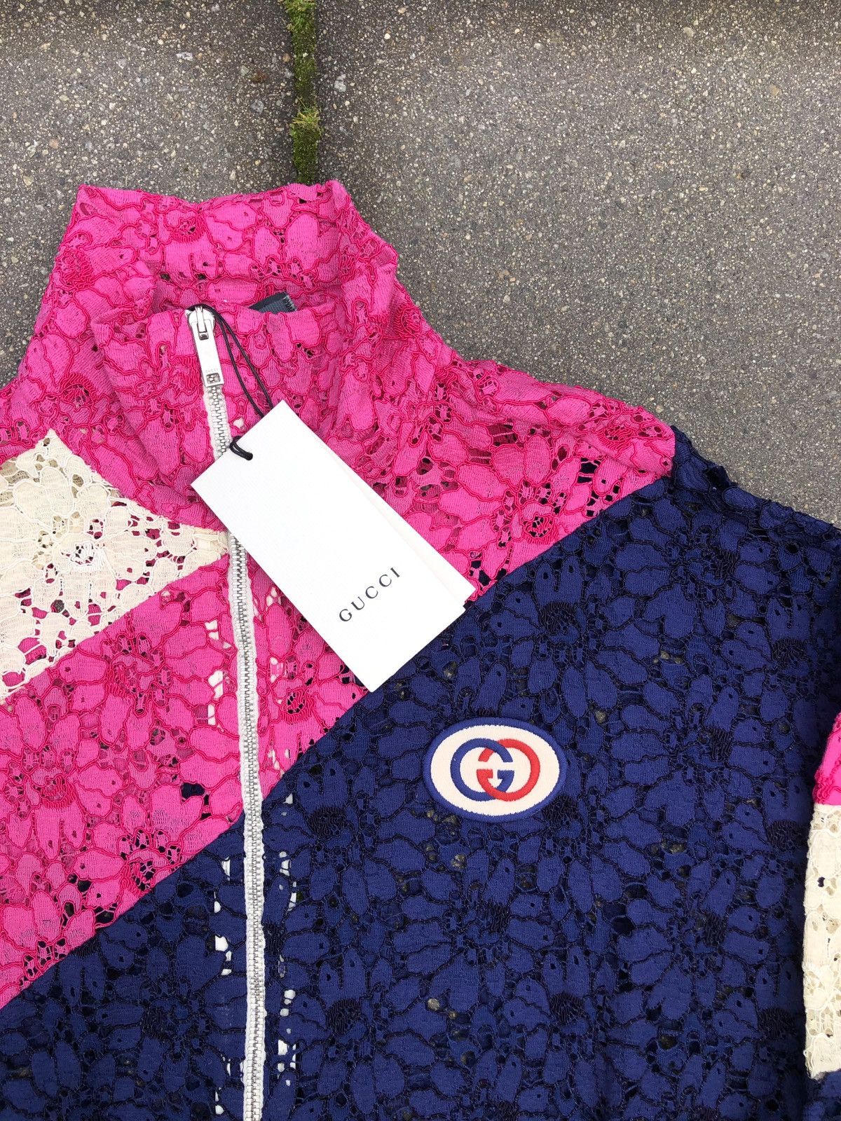 Gucci *Mens Size M* Alessandro Michele GG patch lace bomber jacket Size US S / EU 44-46 / 1 - 4 Thumbnail