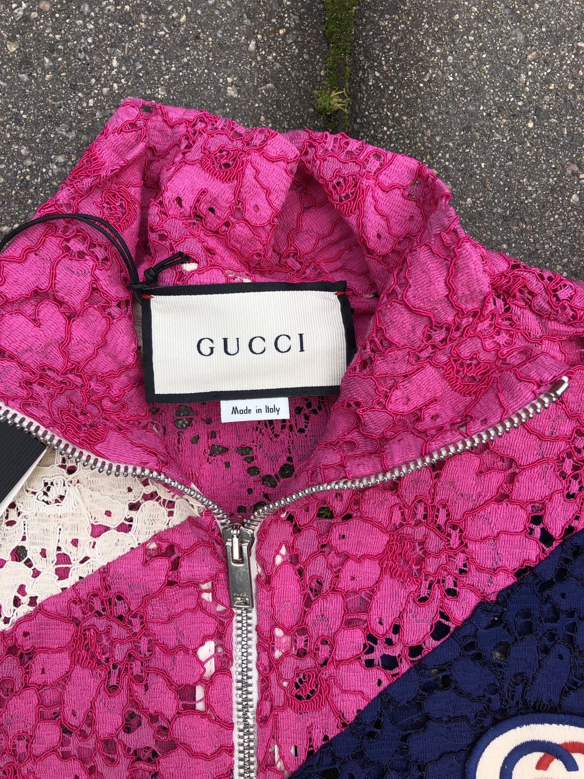 Gucci *Mens Size M* Alessandro Michele GG patch lace bomber jacket Size US S / EU 44-46 / 1 - 5 Thumbnail