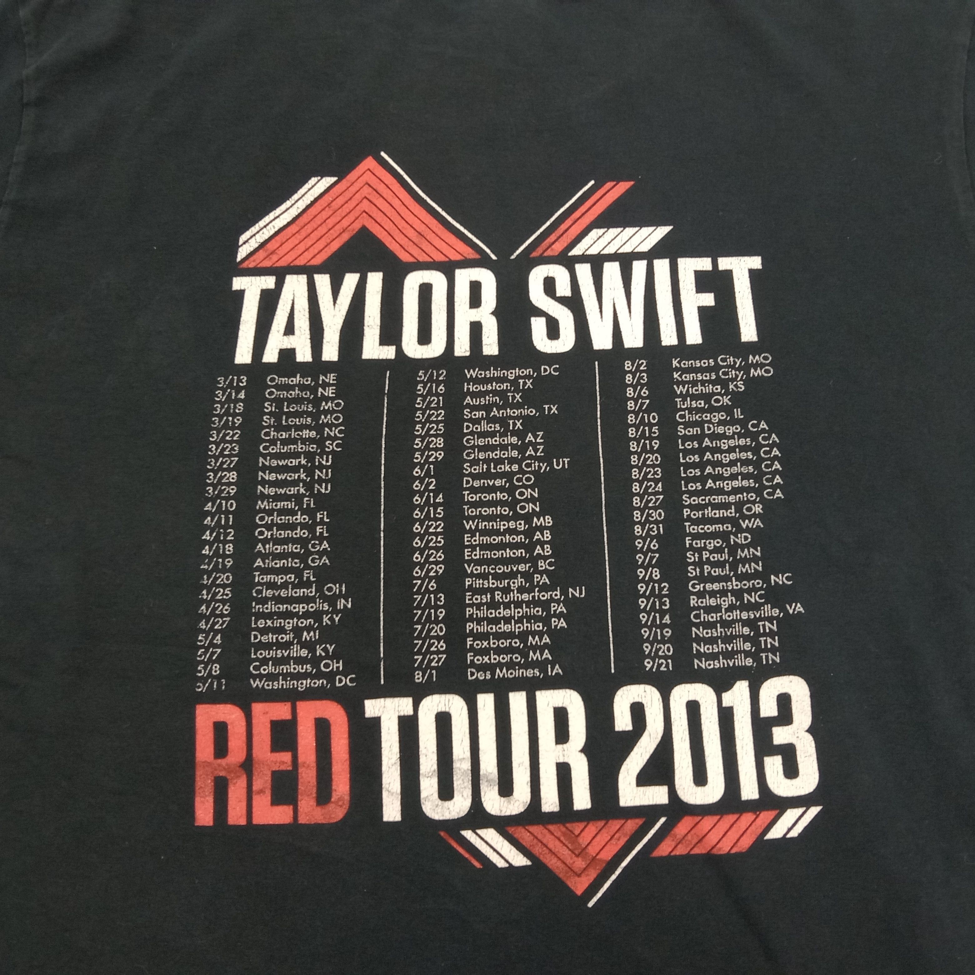 Band Tees × Vintage Taylor Swift American Singer Tour Tshirt Size US L / EU 52-54 / 3 - 4 Thumbnail