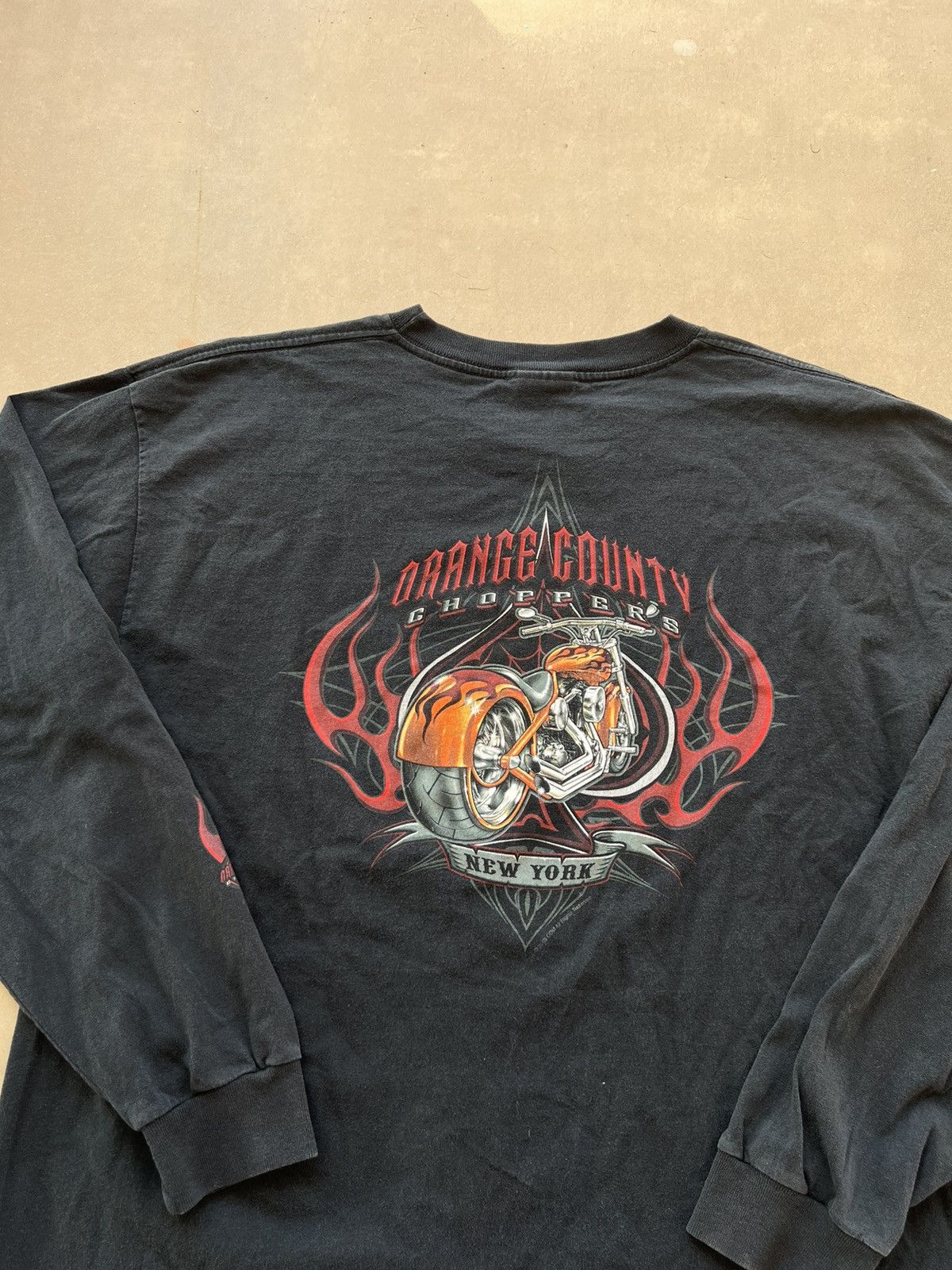 Harley Davidson × Vintage Vintage Orange County Choppers Biker Tee Size US XL / EU 56 / 4 - 4 Thumbnail