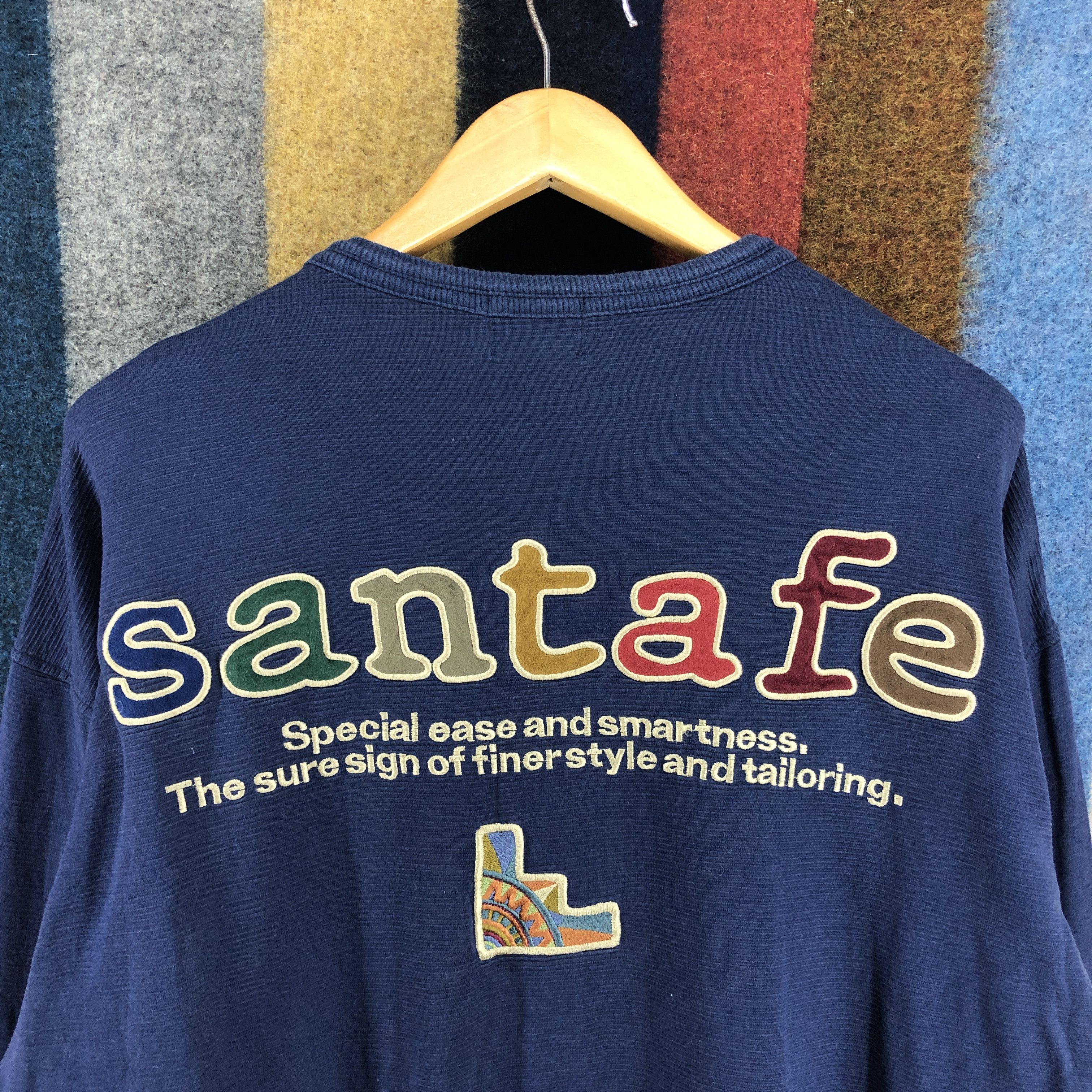 Japanese Brand SANTA FE Crew Neck Sweatshirt #0208/J Size US L / EU 52-54 / 3 - 2 Thumbnail