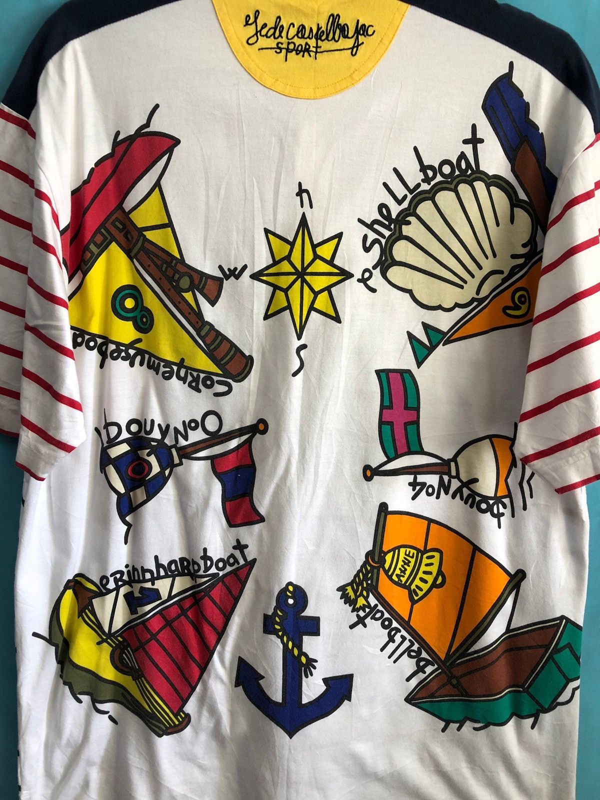 Jean Charles De Castelbajac sport polo #1737 Size US L / EU 52-54 / 3 - 3 Thumbnail