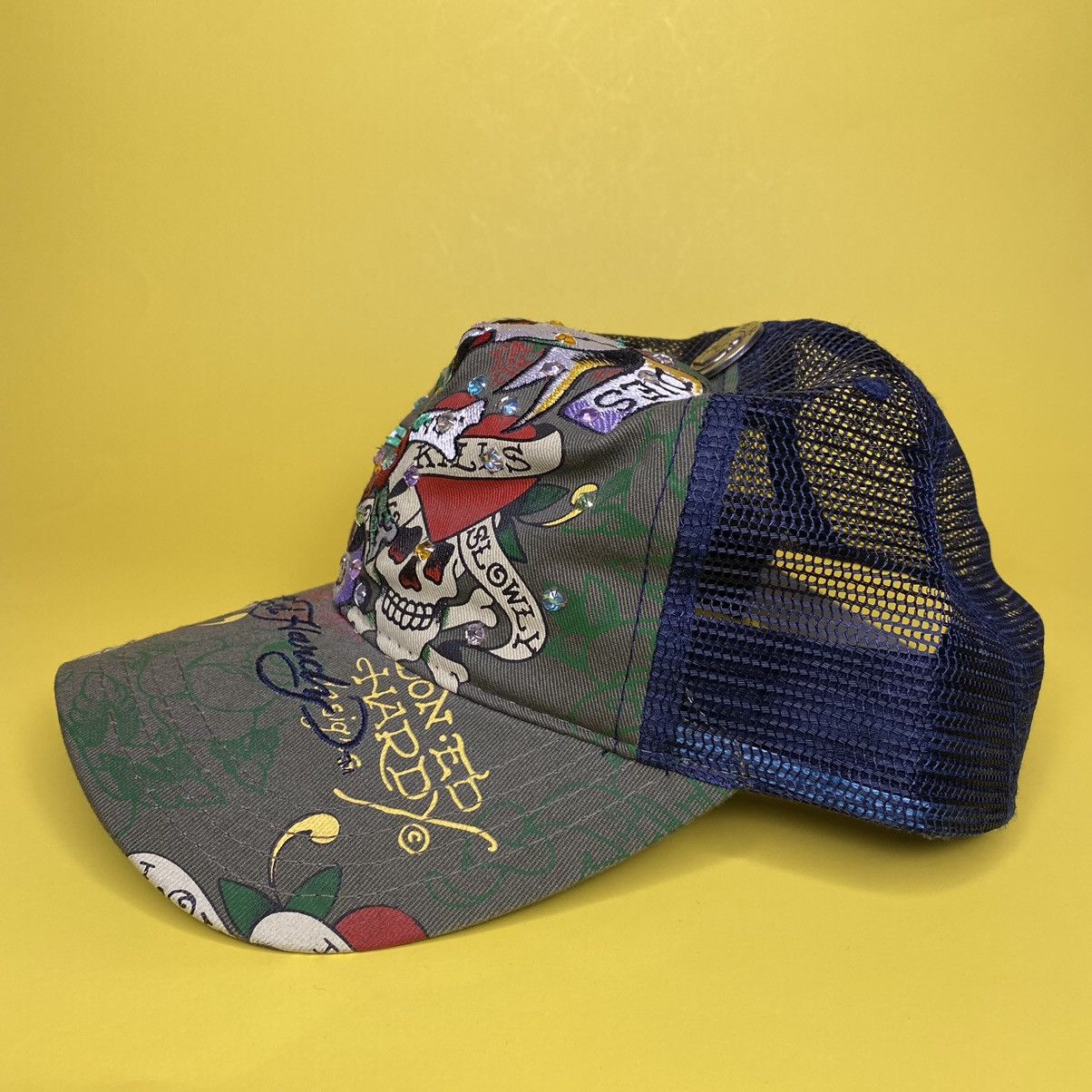 Ed Hardy Ed Hardy x Christian Audigier Tattoo Vintage Trucker Hats Size ONE SIZE - 2 Thumbnail