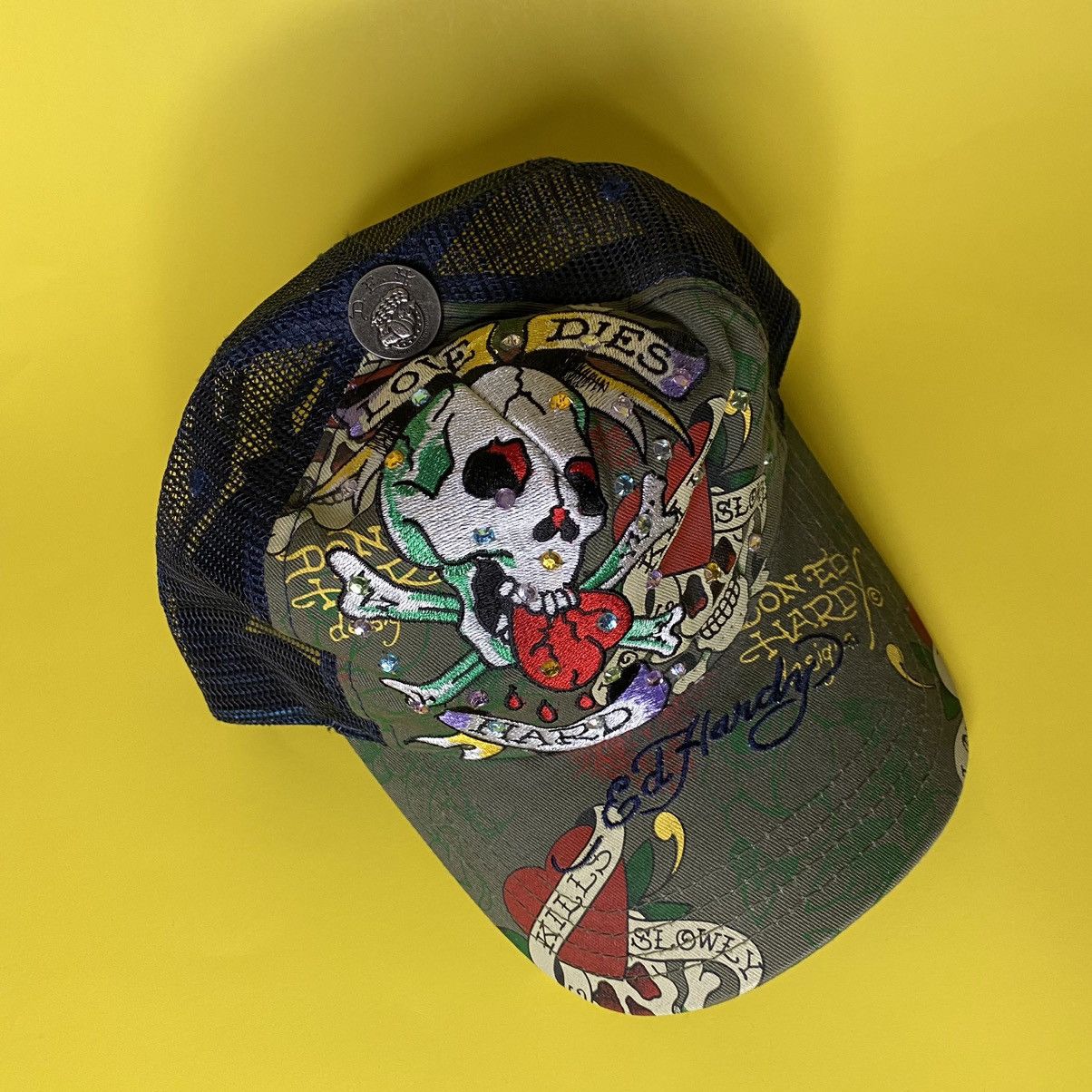 Ed Hardy Ed Hardy x Christian Audigier Tattoo Vintage Trucker Hats Size ONE SIZE - 5 Thumbnail