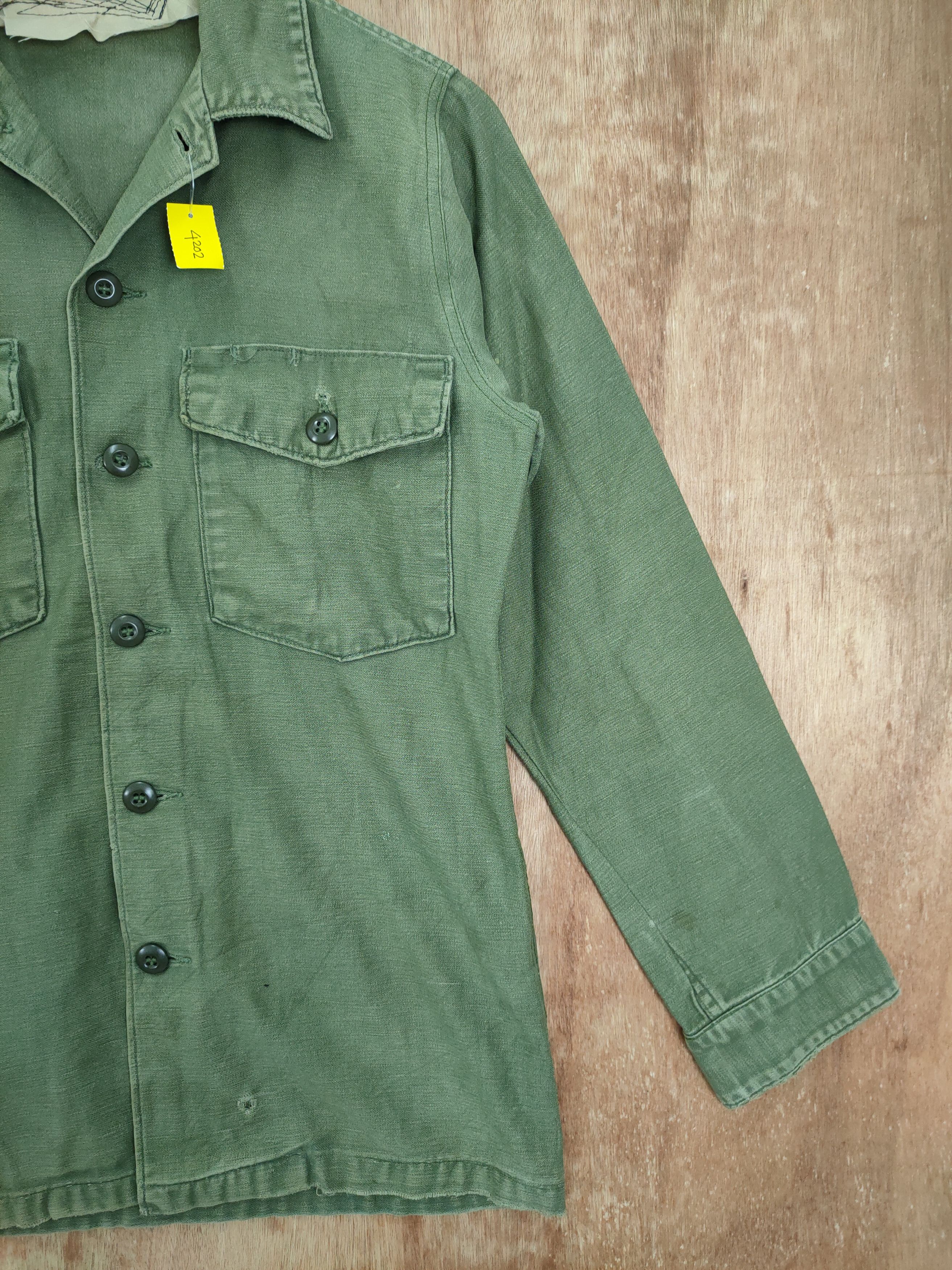 Vintage 70an Vietnam Us Army military Guy H James ind vintage #4202D Size US M / EU 48-50 / 2 - 3 Thumbnail