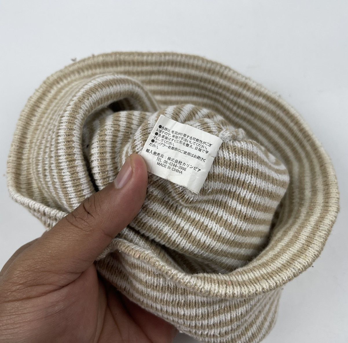 Japanese Brand stripes beanie hat with horn tg1 Size ONE SIZE - 5 Thumbnail