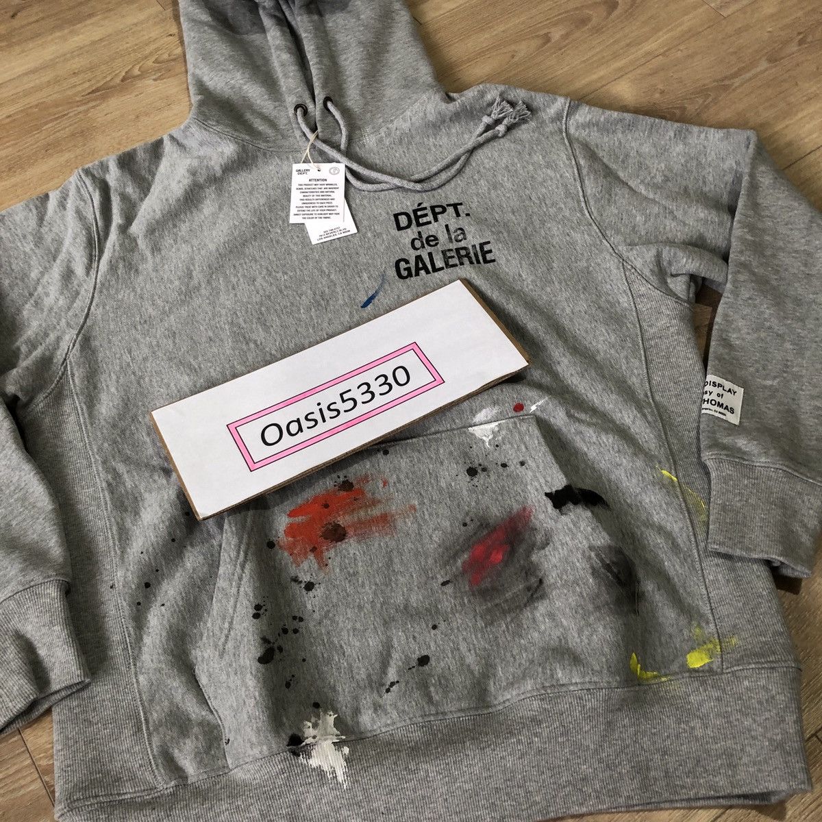 Gallery Dept. Gallery Dept. GD Grey Flare Hoodie Size US S / EU 44-46 / 1 - 4 Thumbnail