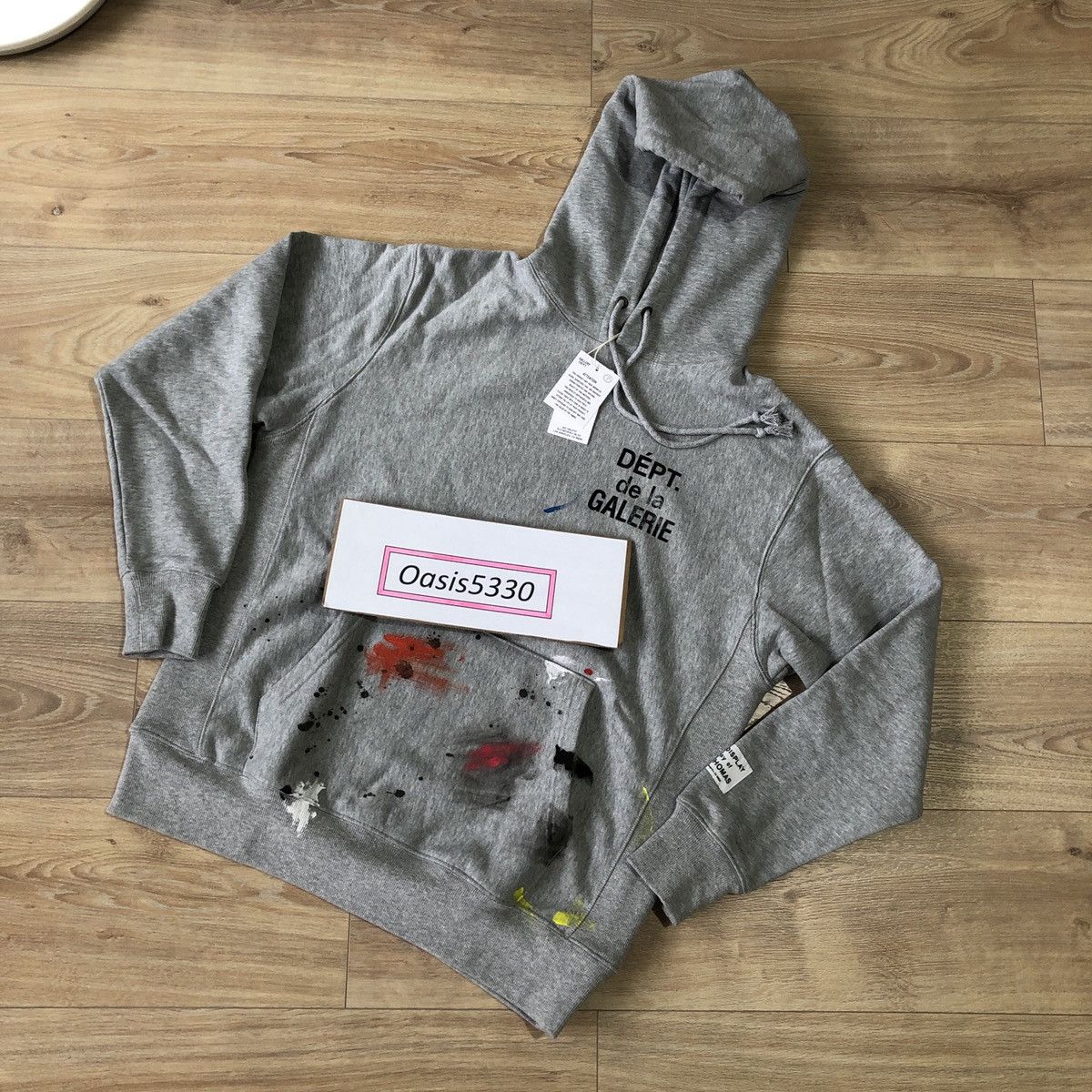 Gallery Dept. Gallery Dept. GD Grey Flare Hoodie Size US S / EU 44-46 / 1 - 2 Thumbnail