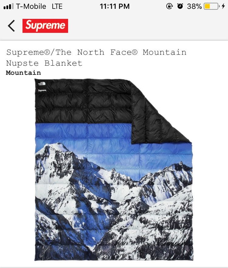 Supreme North Face Blanket Grailed