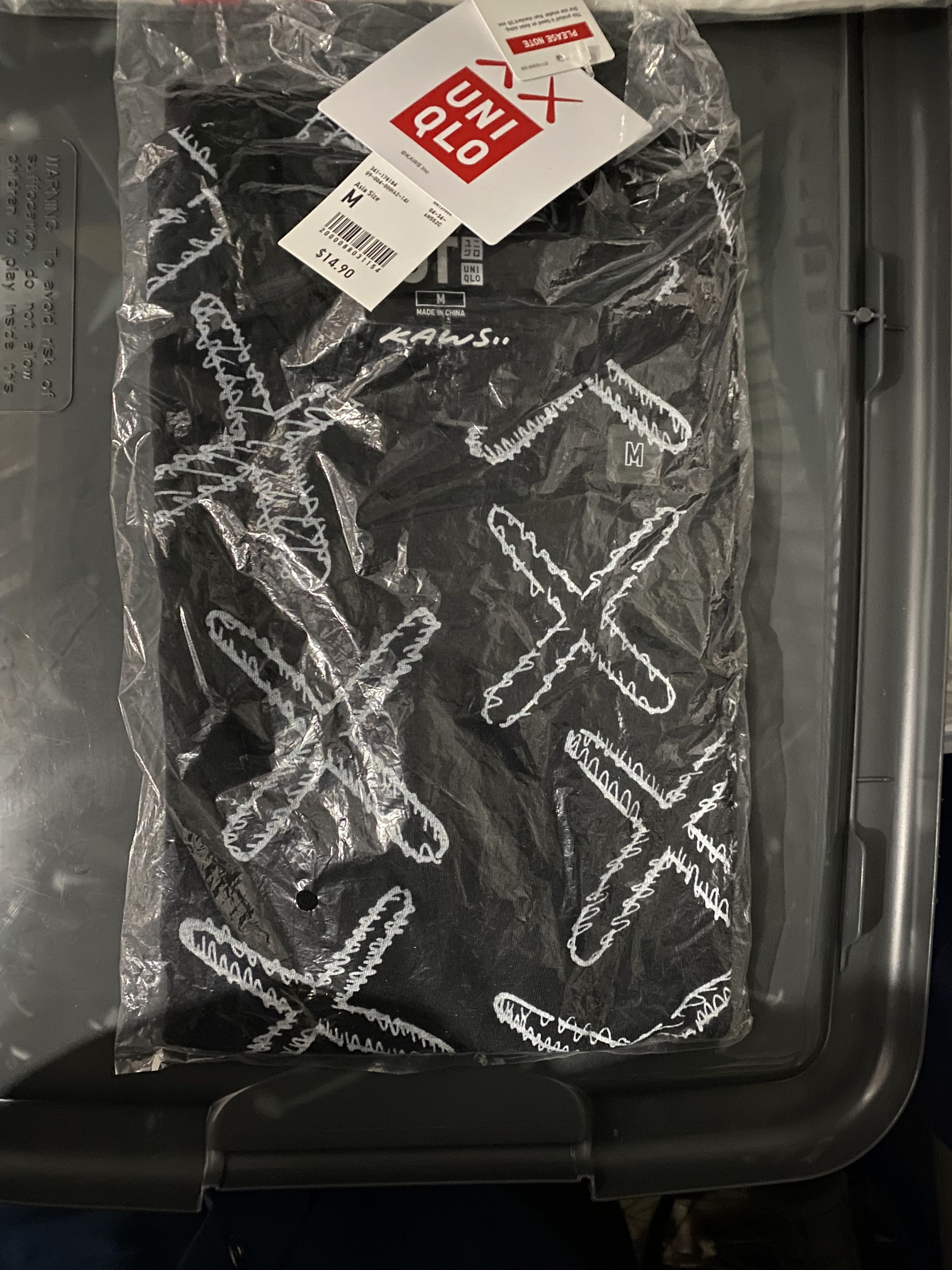 Uniqlo Kaws All over X Tee Size Medium