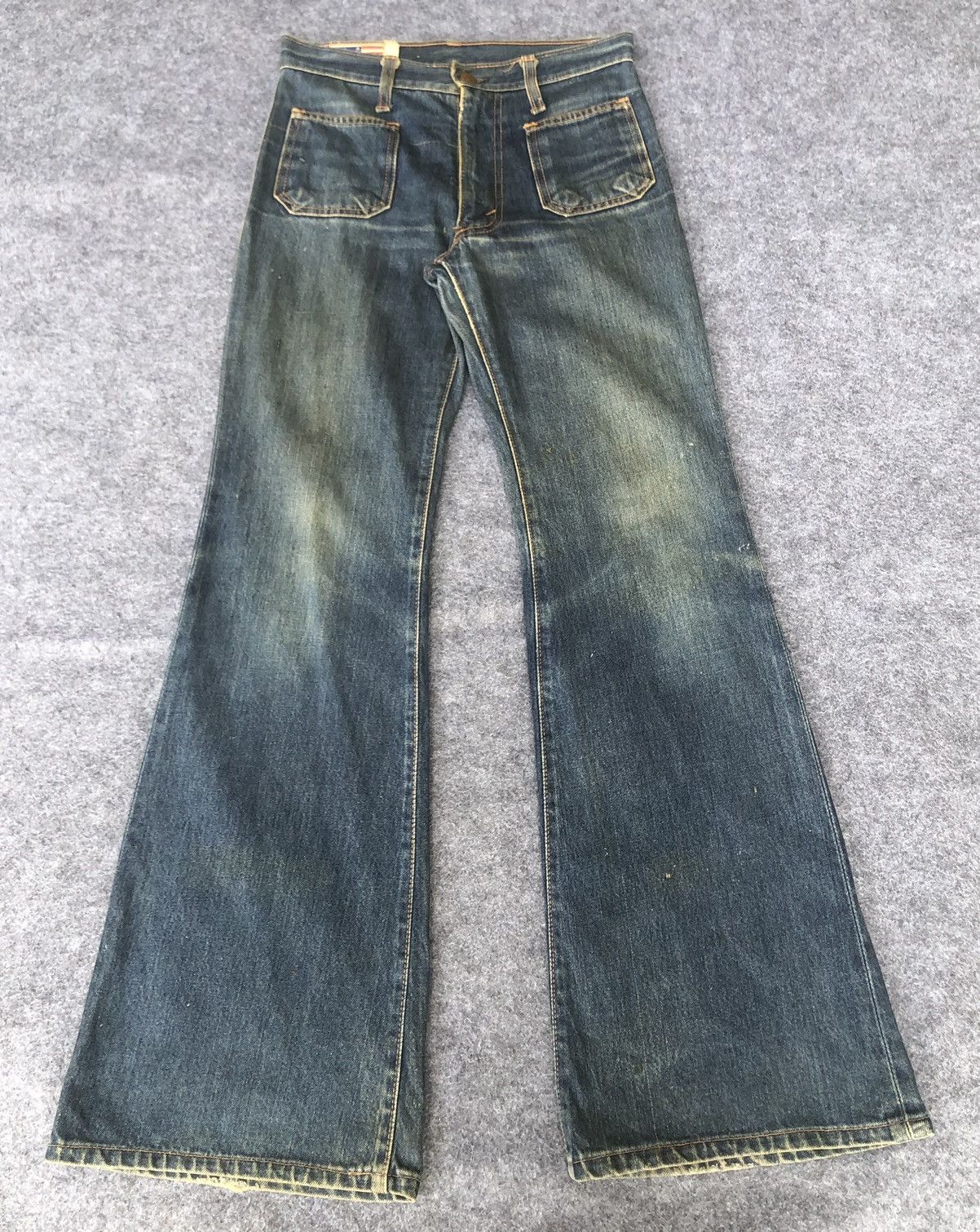 Seditionaries Grail‼️VINTAGE 70s🔥BOBSON🔥Flared Bush Pants Denim jeans Size 28" / US 6 / IT 42 - 1 Thumbnail