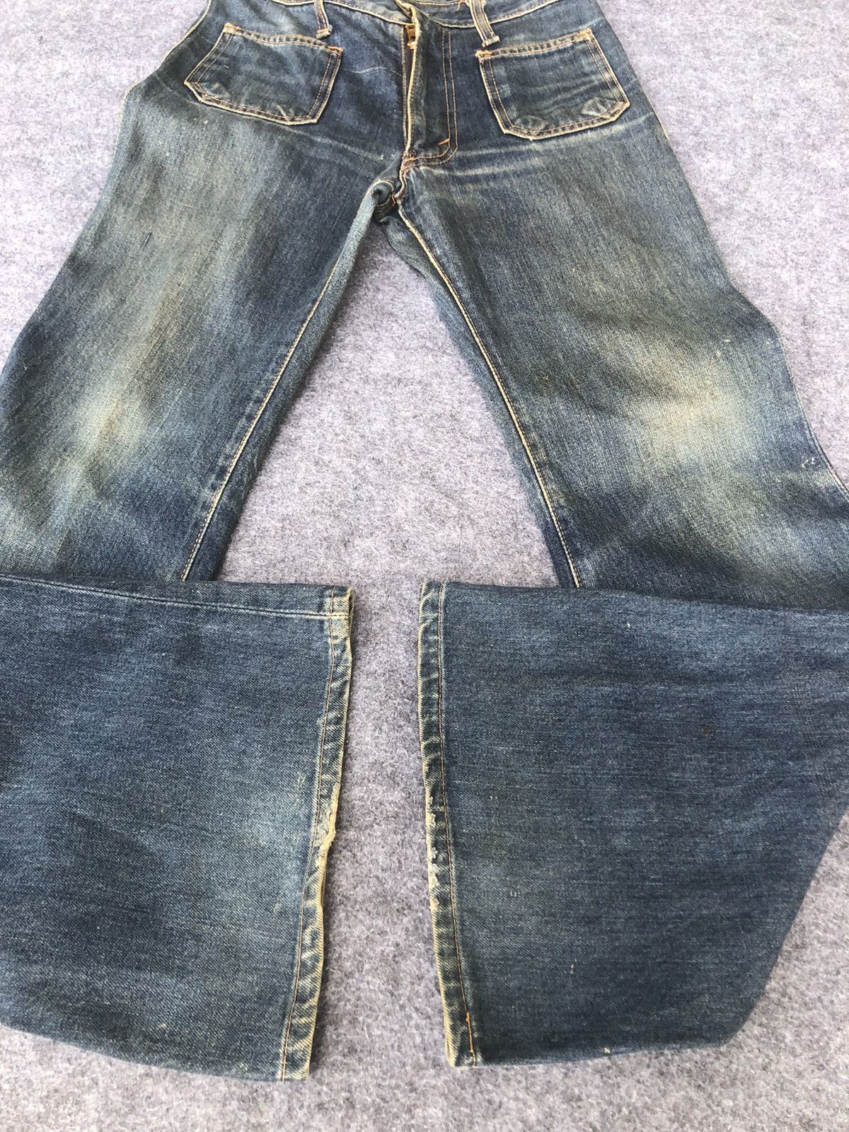 Seditionaries Grail‼️VINTAGE 70s🔥BOBSON🔥Flared Bush Pants Denim jeans Size 28" / US 6 / IT 42 - 10 Thumbnail