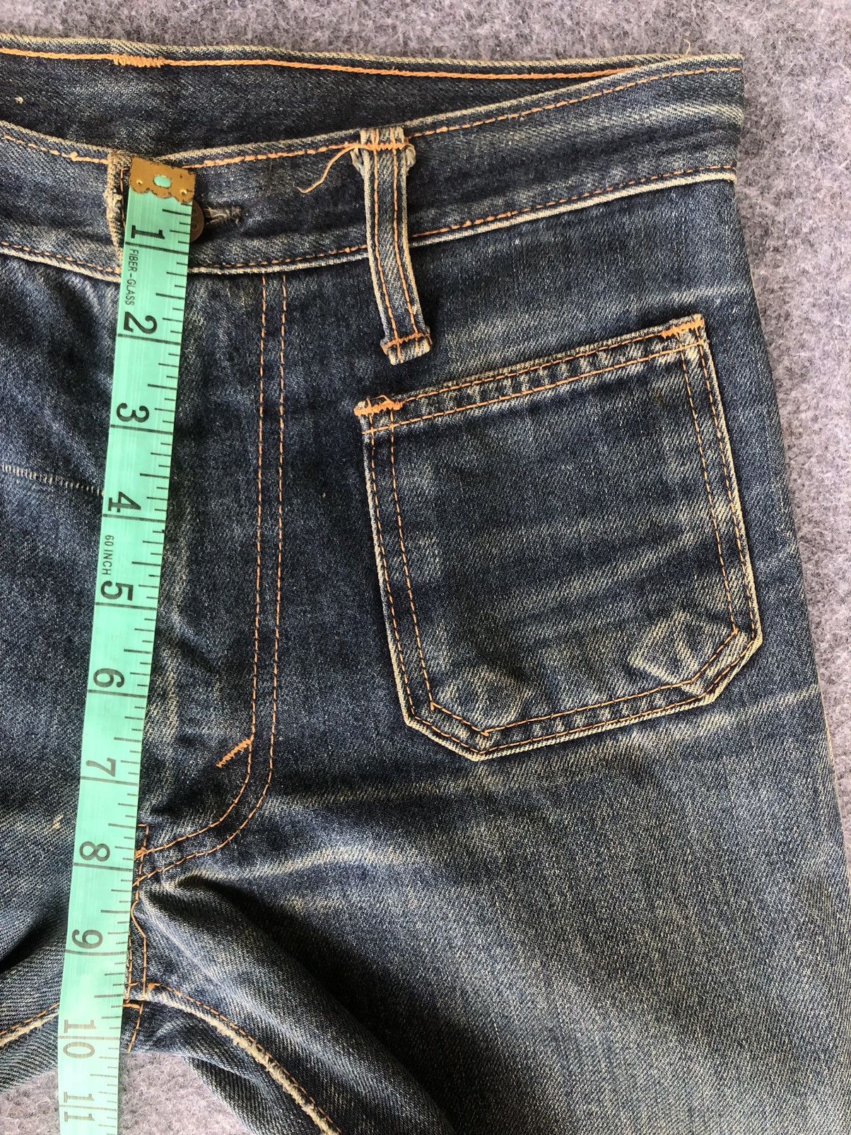 Seditionaries Grail‼️VINTAGE 70s🔥BOBSON🔥Flared Bush Pants Denim jeans Size 28" / US 6 / IT 42 - 6 Thumbnail