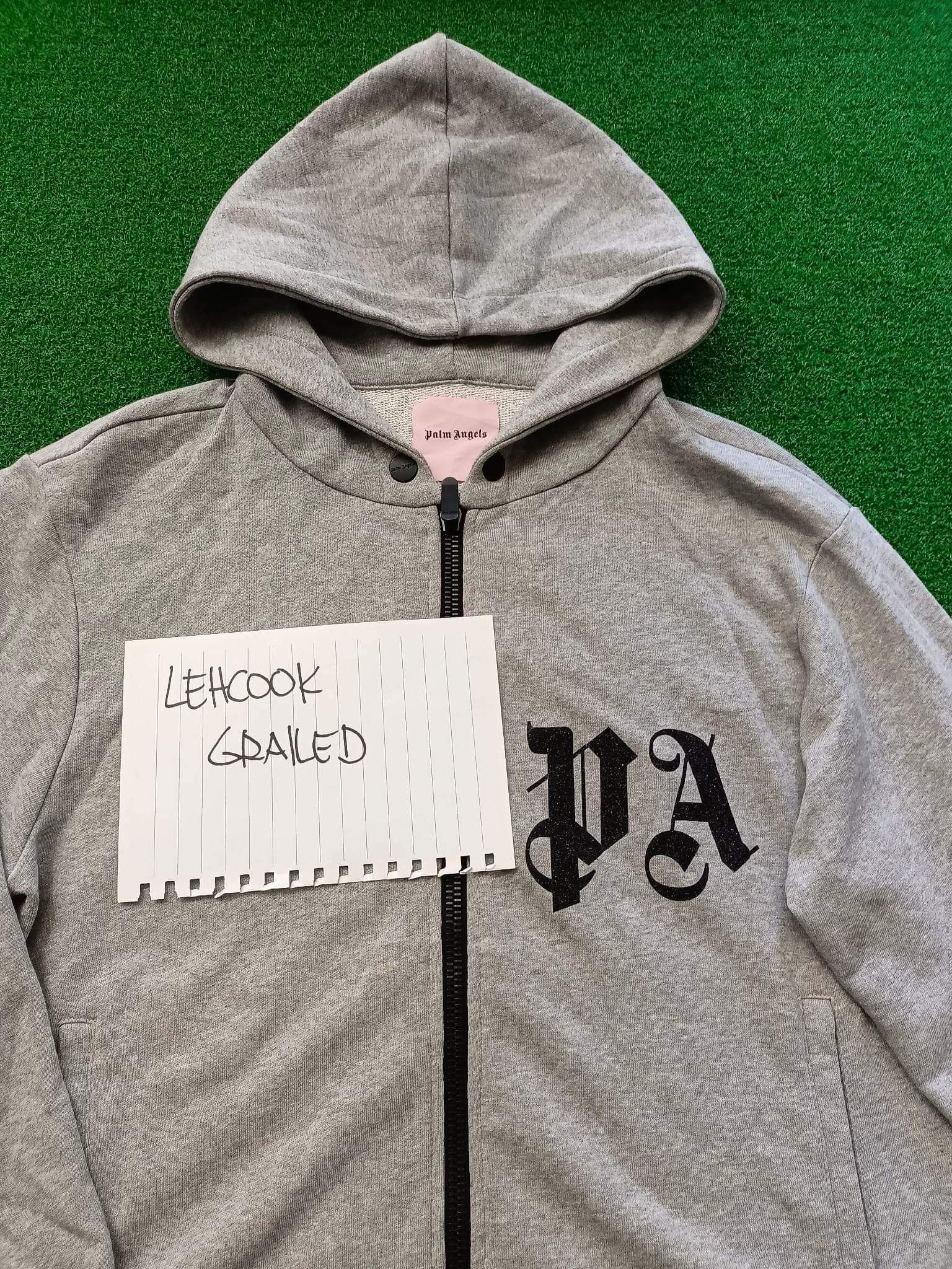 Palm Angels PALM ANGELS USA GREY HOODIE Size US M / EU 48-50 / 2 - 2 Thumbnail