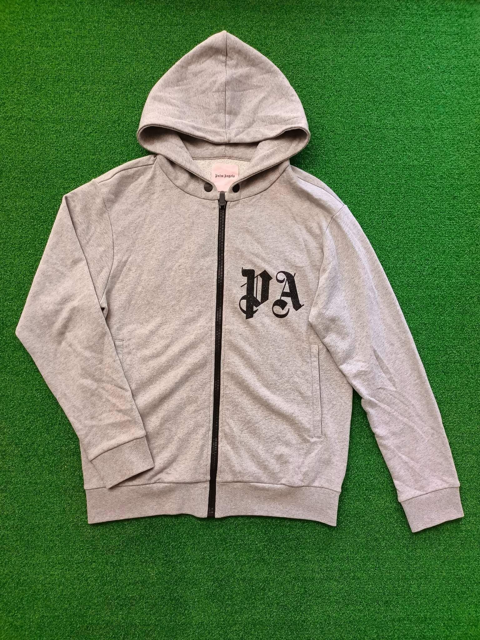 Palm Angels PALM ANGELS USA GREY HOODIE Size US M / EU 48-50 / 2 - 1 Thumbnail