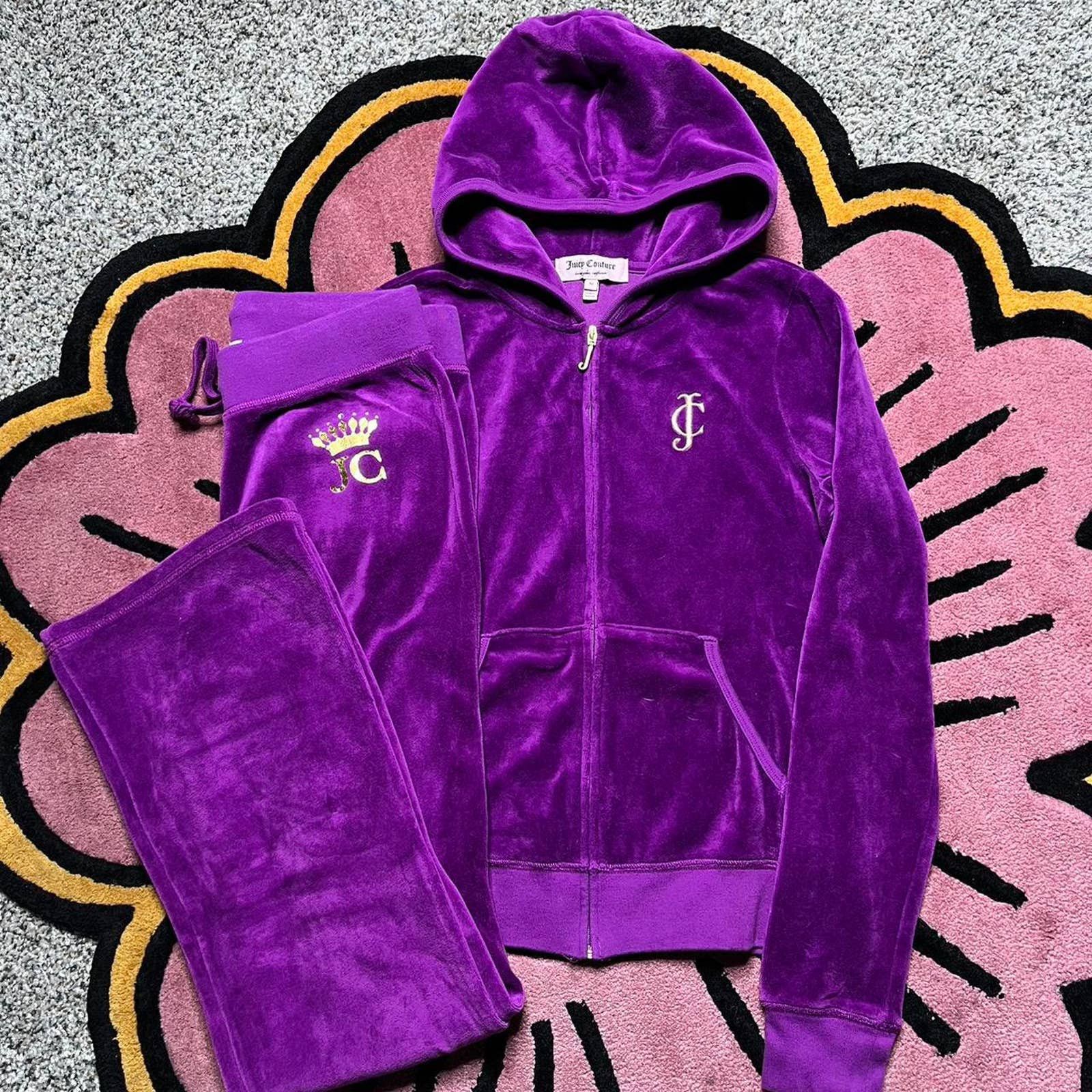 Vintage Vintage Y2k Juicy Couture Velour Tracksuit Set Grailed 7187