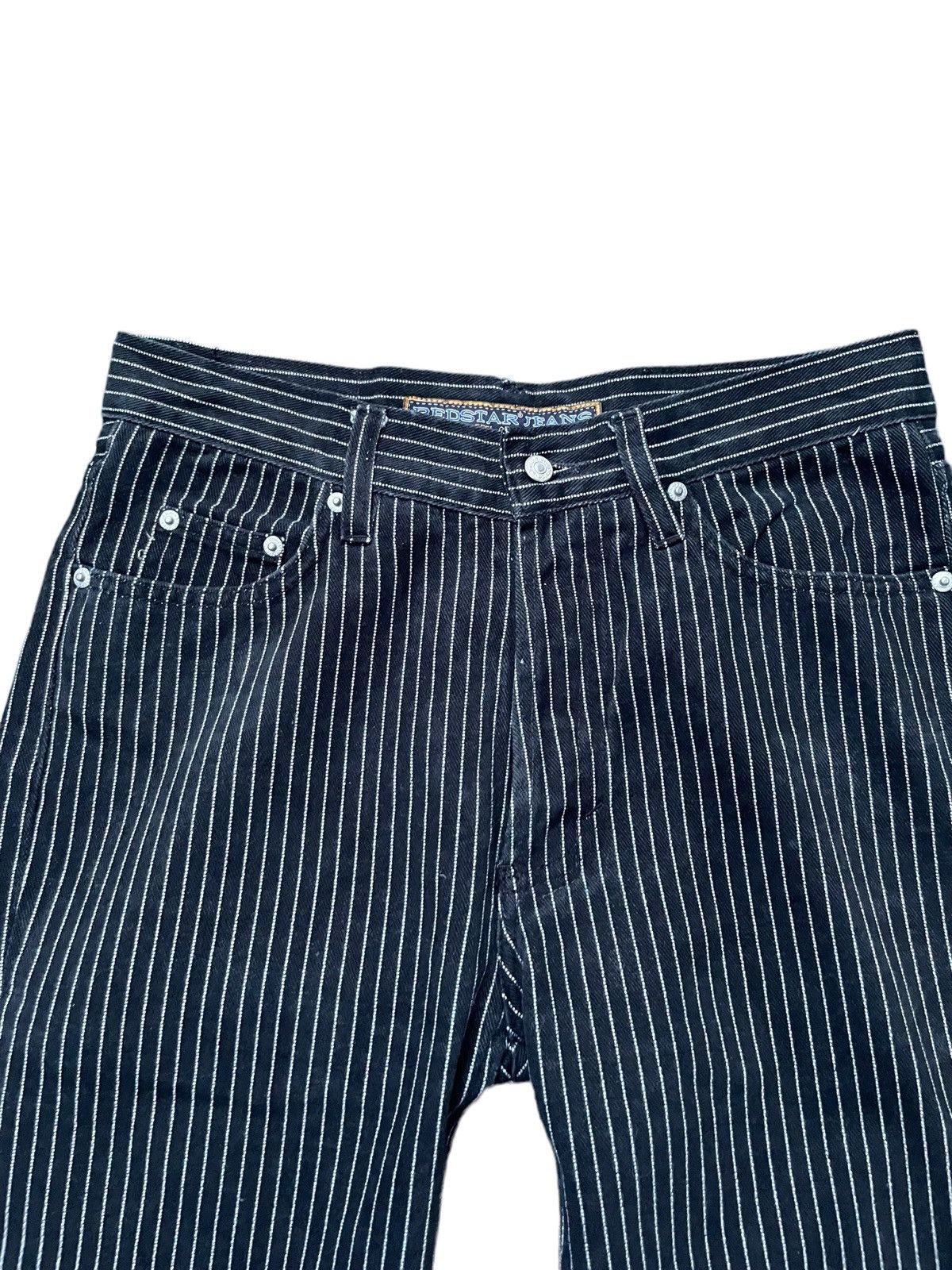 Japanese Brand Redstar Wabash Stripe Denim Size US 31 - 5 Thumbnail