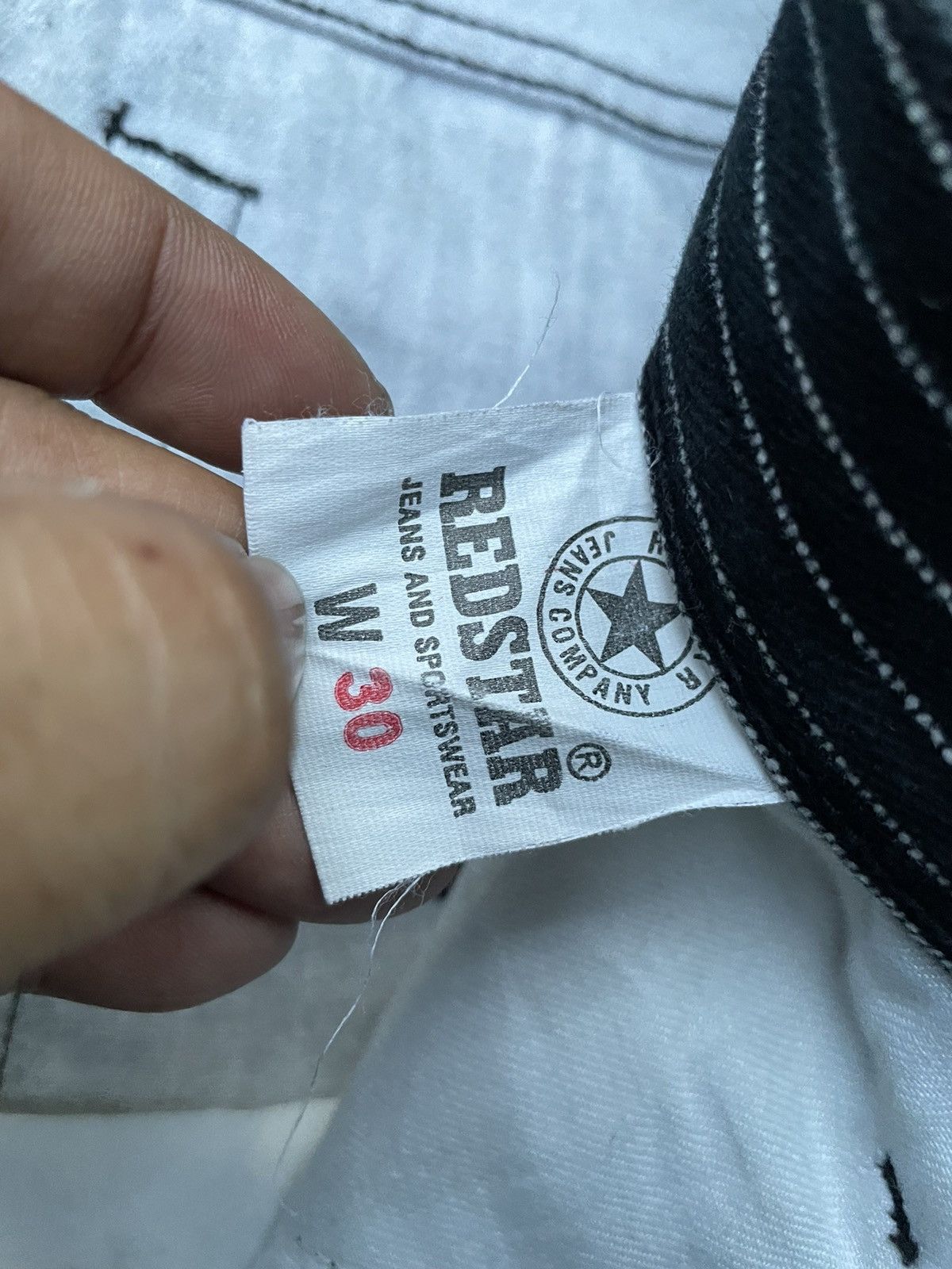 Japanese Brand Redstar Wabash Stripe Denim Size US 31 - 14 Thumbnail