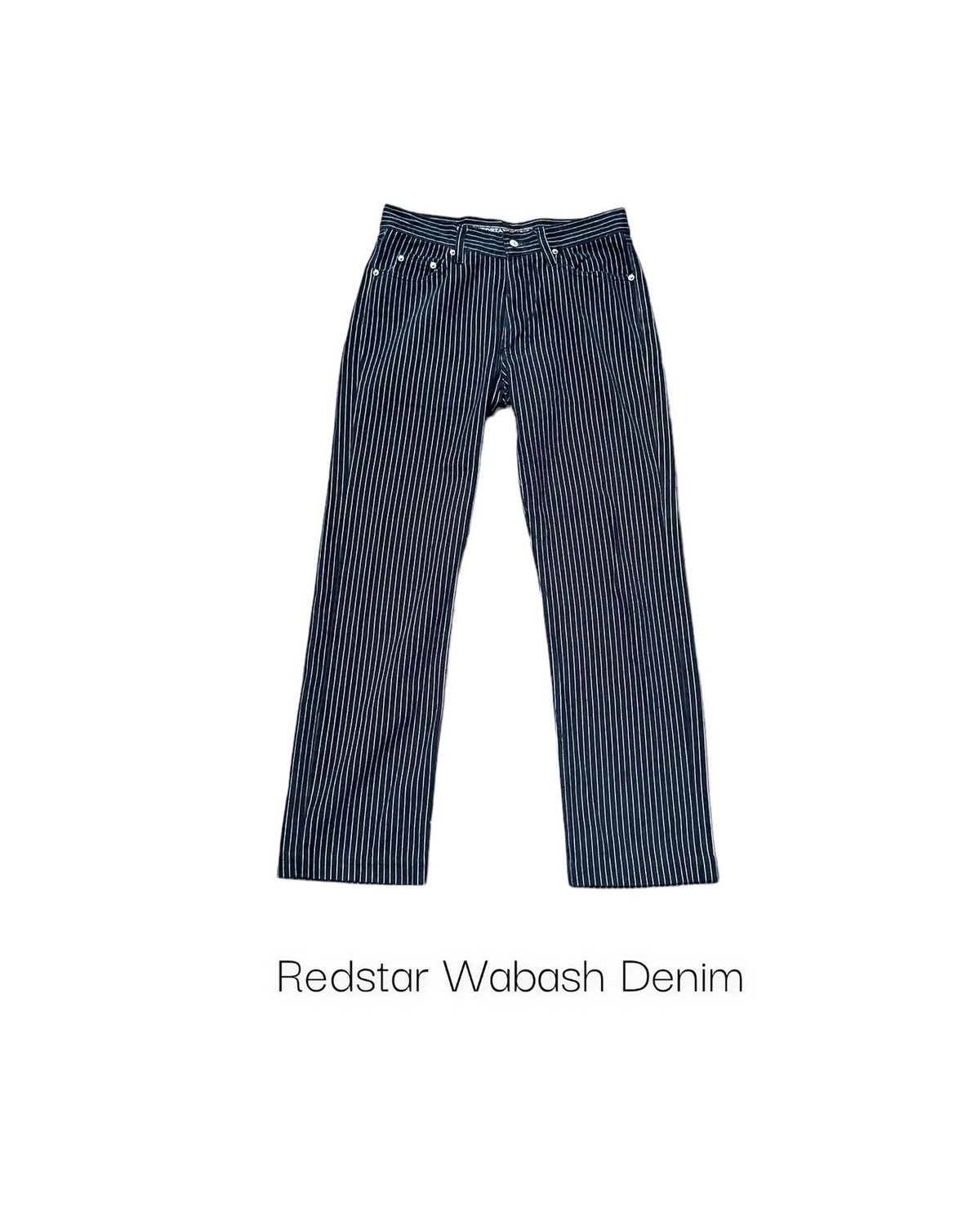 Japanese Brand Redstar Wabash Stripe Denim Size US 31 - 1 Thumbnail