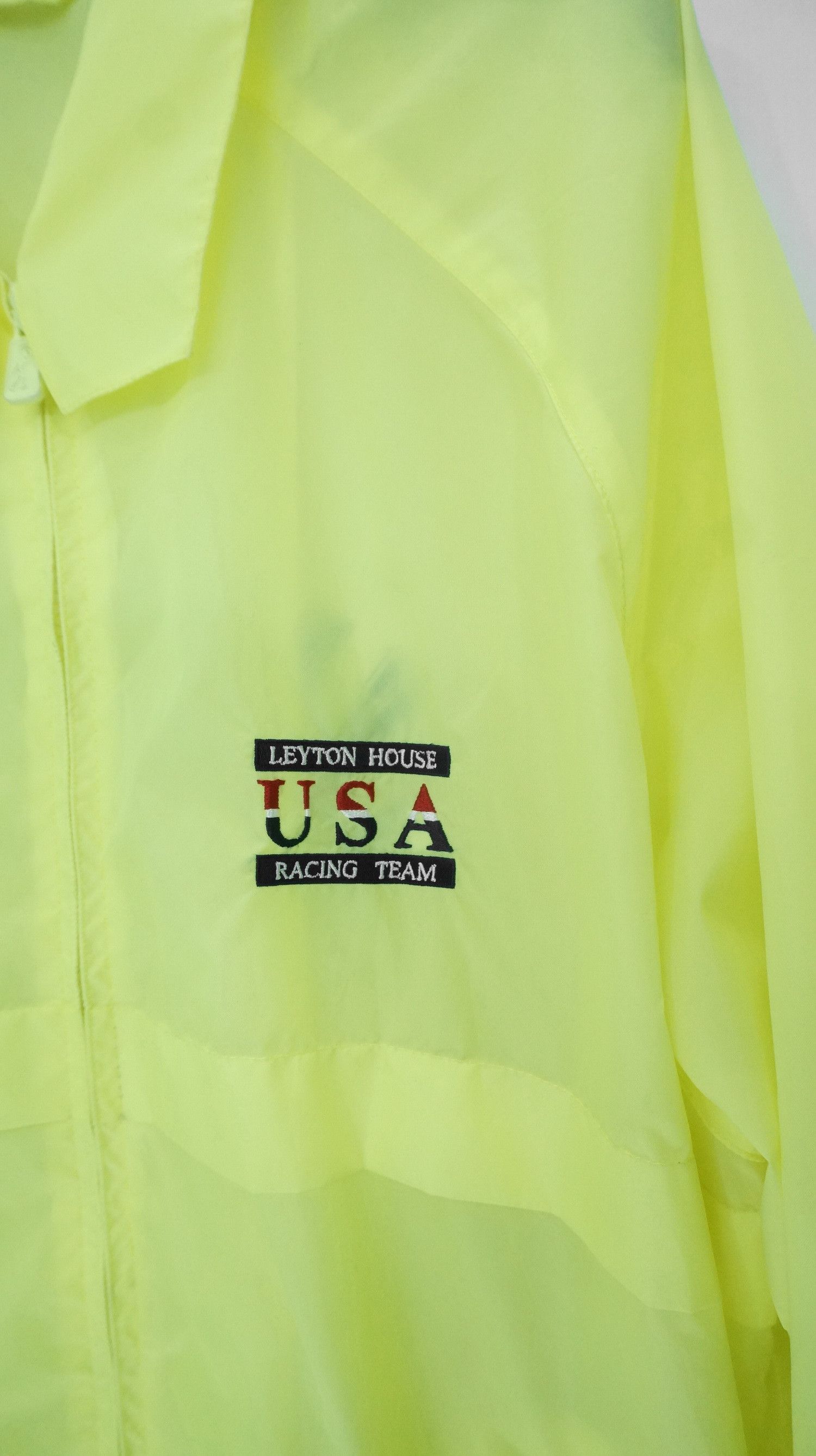 Other Rare Vintage Leyton House USA Racing Team Neon Windbreaker Size US L / EU 52-54 / 3 - 4 Thumbnail