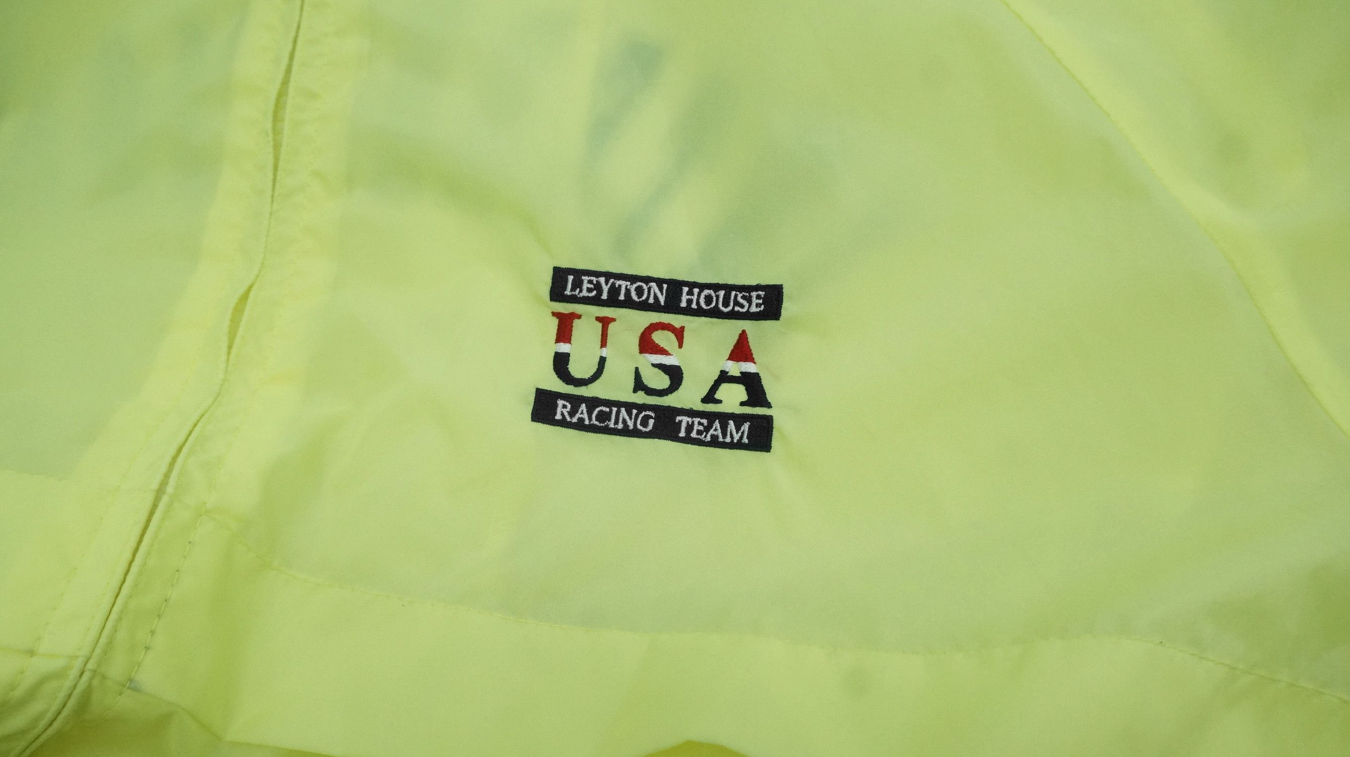 Other Rare Vintage Leyton House USA Racing Team Neon Windbreaker Size US L / EU 52-54 / 3 - 12 Thumbnail