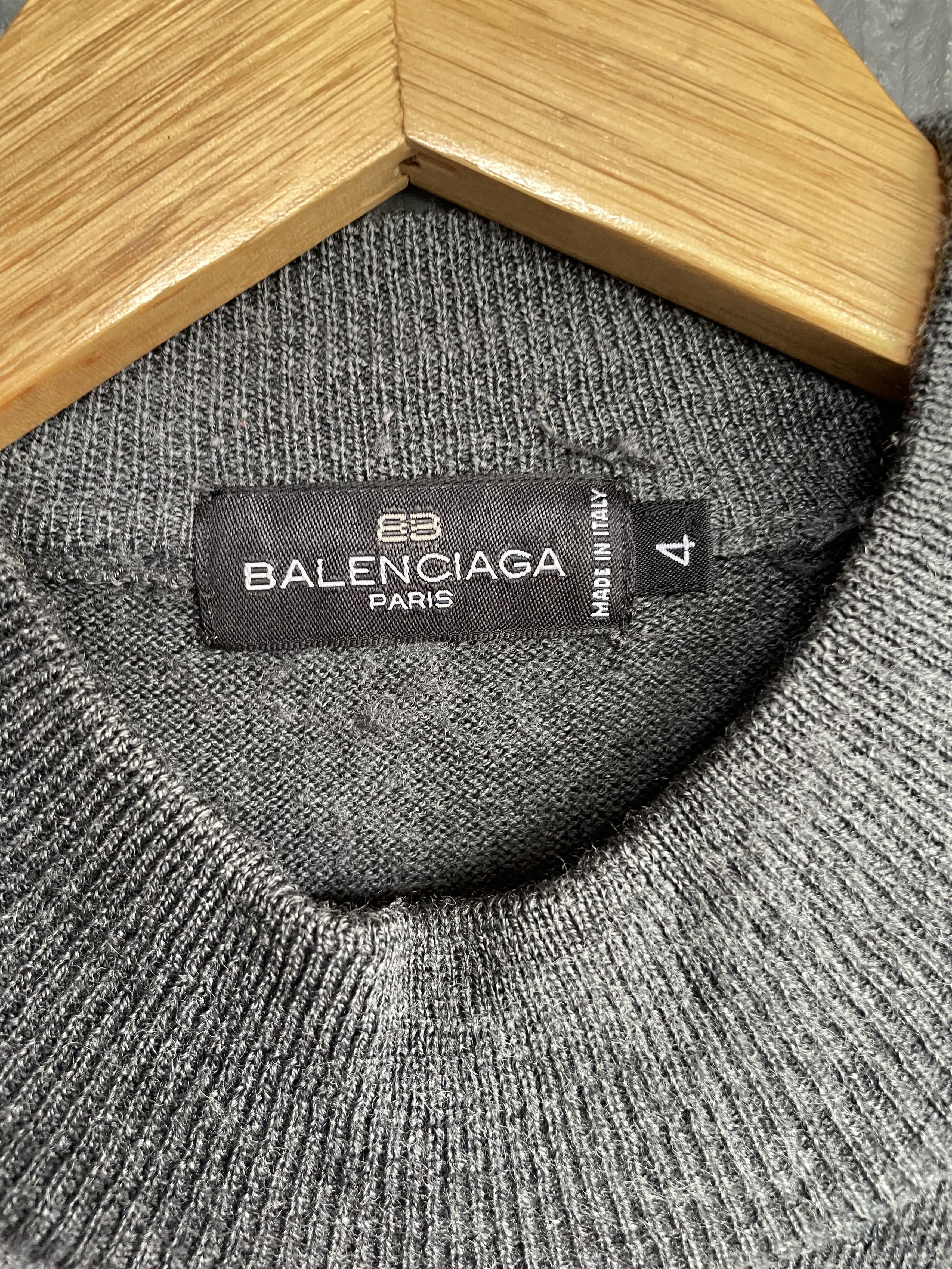 Balenciaga vintage balenciaga bb logo knitted sweater Size US XL / EU 56 / 4 - 6 Thumbnail
