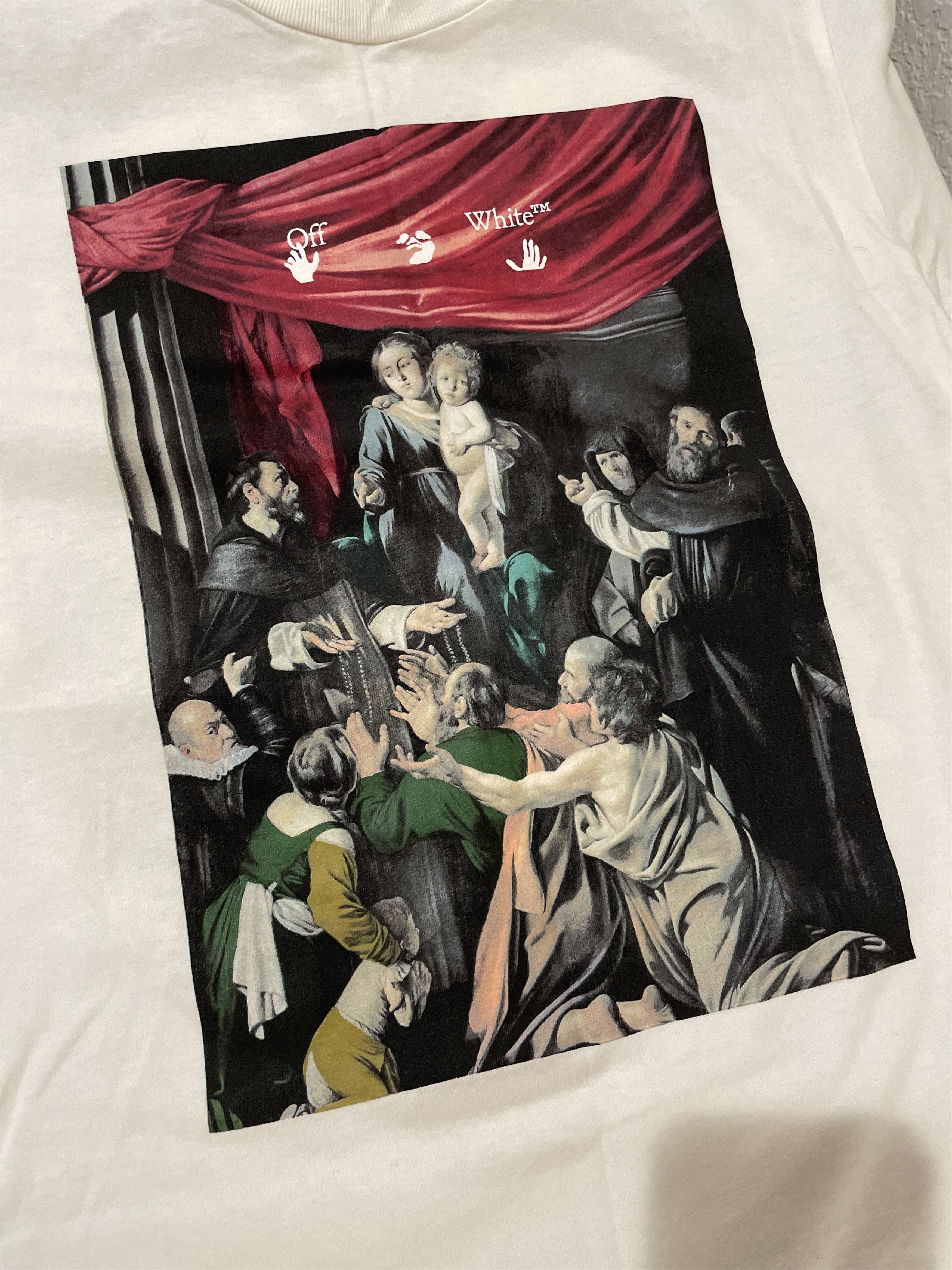 Off-White OFF-WHITE FW20 Caravaggio Painting Tshirt Size US S / EU 44-46 / 1 - 4 Thumbnail