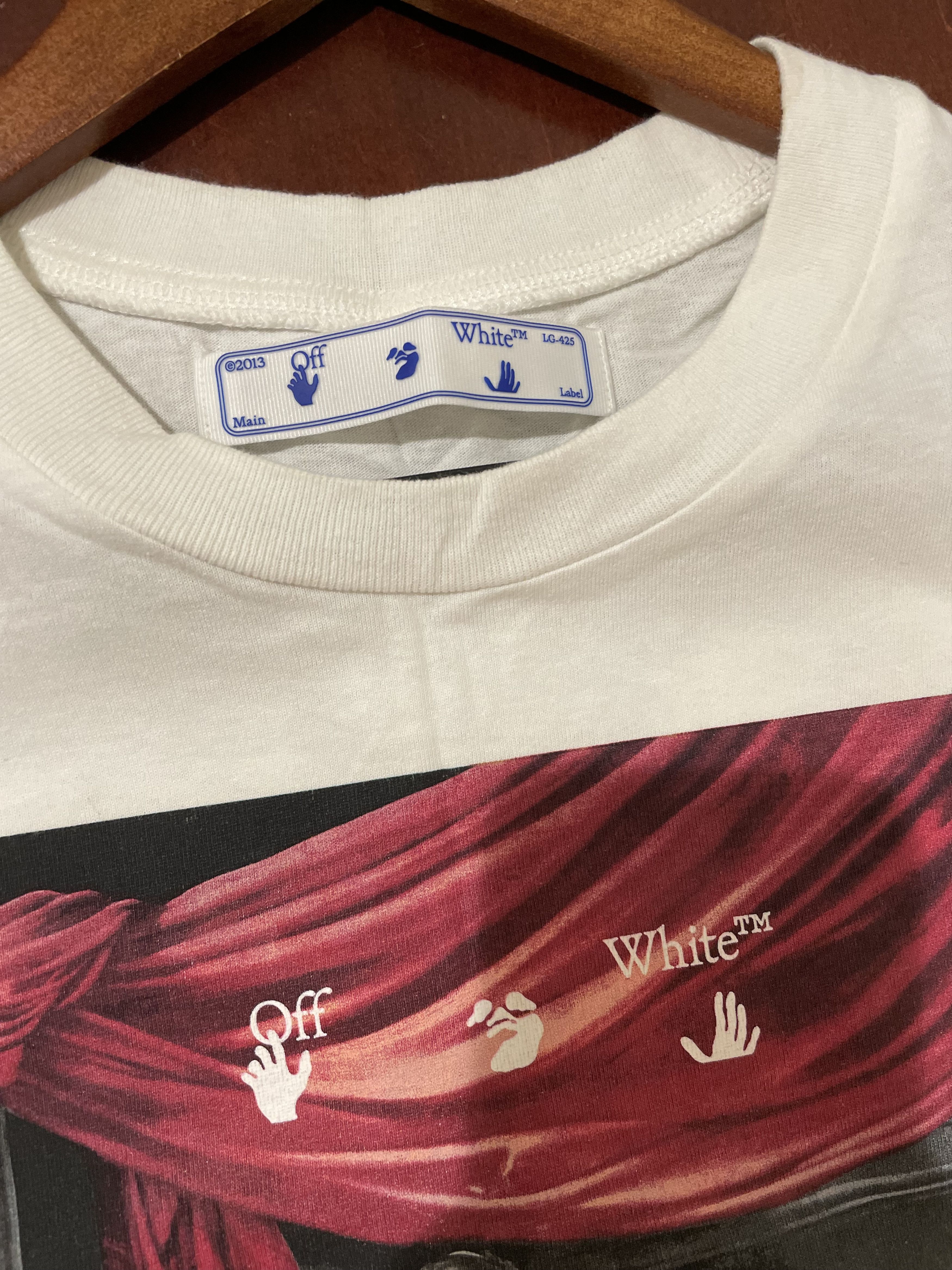 Off-White OFF-WHITE FW20 Caravaggio Painting Tshirt Size US S / EU 44-46 / 1 - 5 Thumbnail