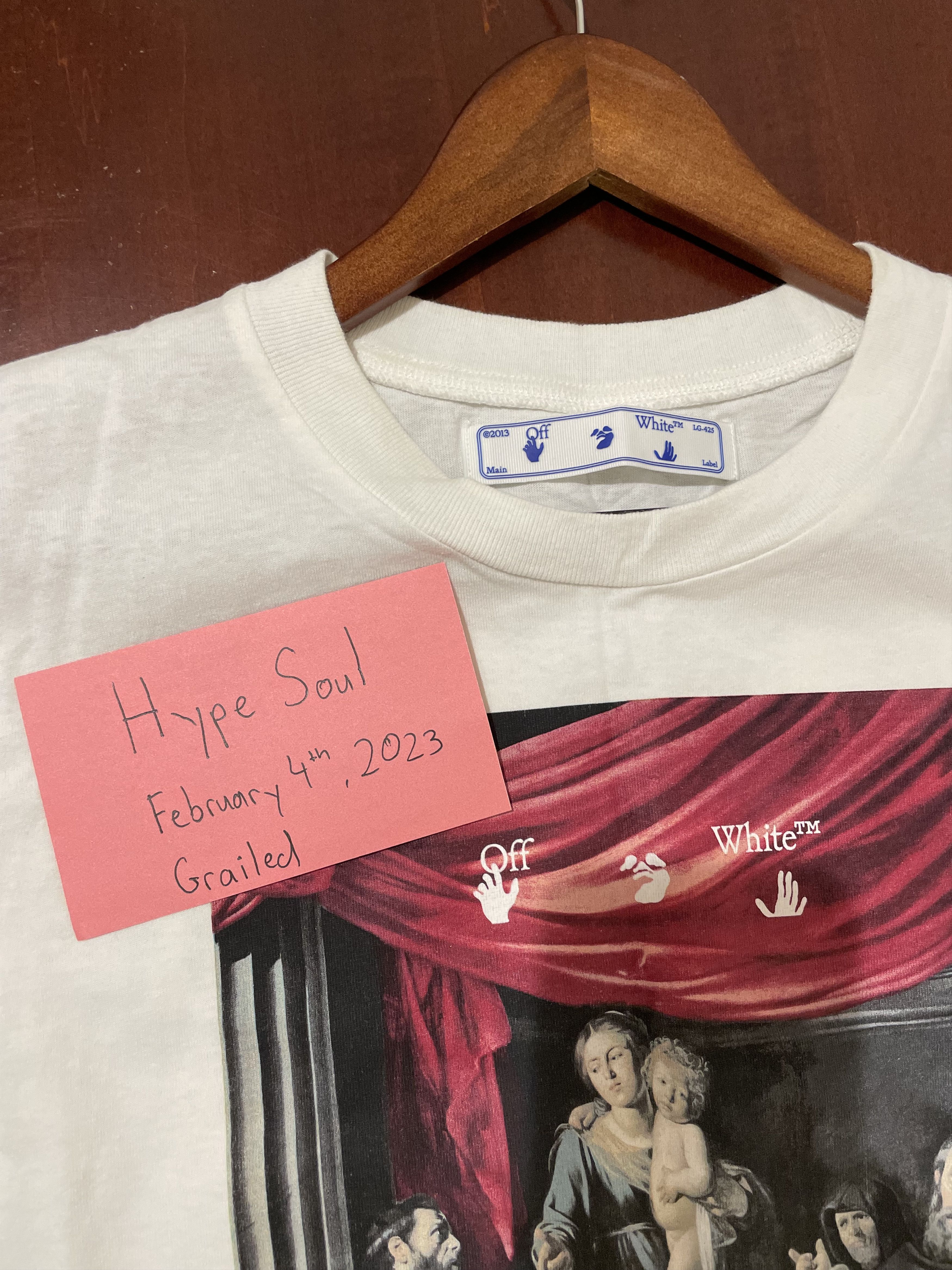 Off-White OFF-WHITE FW20 Caravaggio Painting Tshirt Size US S / EU 44-46 / 1 - 11 Thumbnail