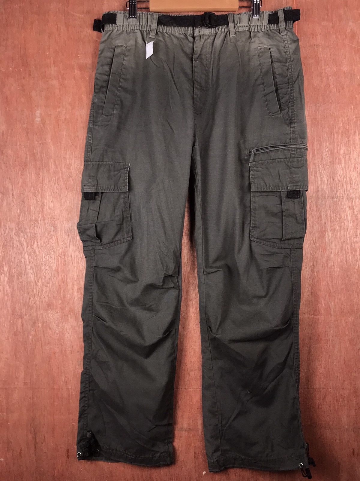Japanese Brand Manswear Multipocket Cargo Pant Green Colour #2212 Size US 31 - 1 Thumbnail