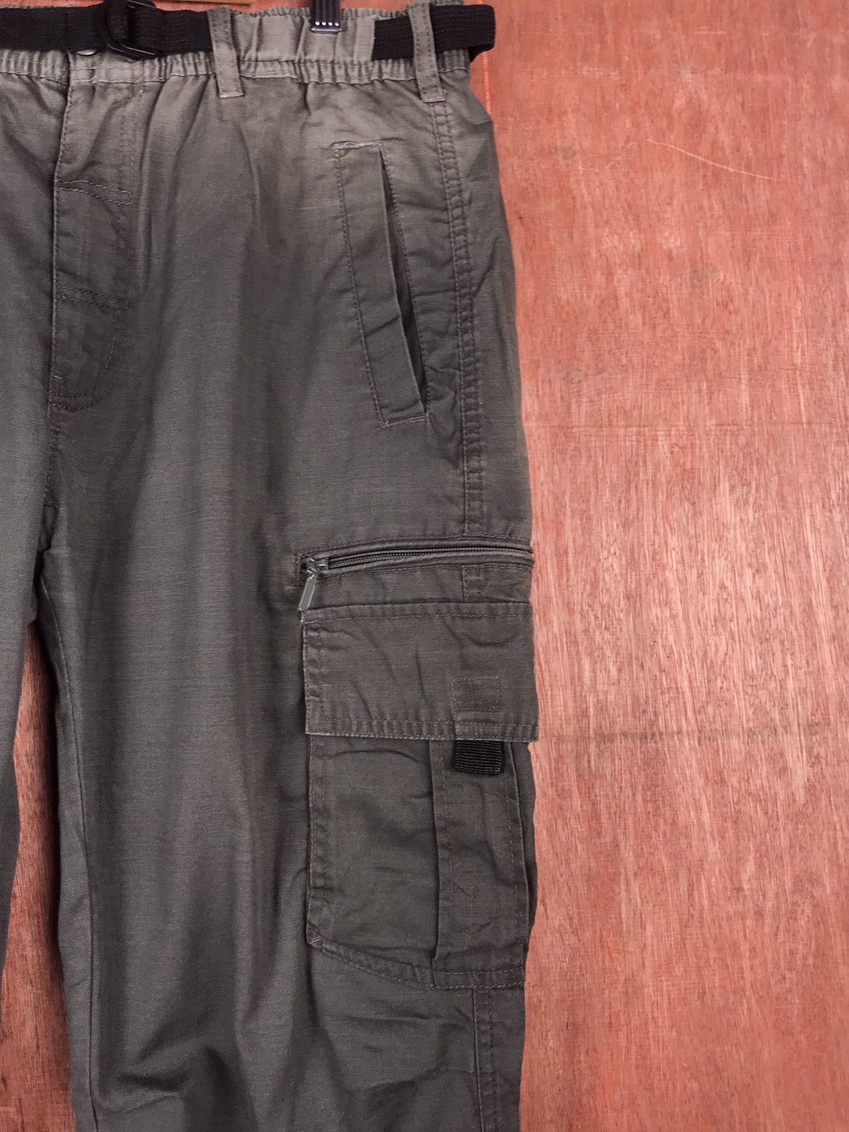 Japanese Brand Manswear Multipocket Cargo Pant Green Colour #2212 Size US 31 - 5 Thumbnail