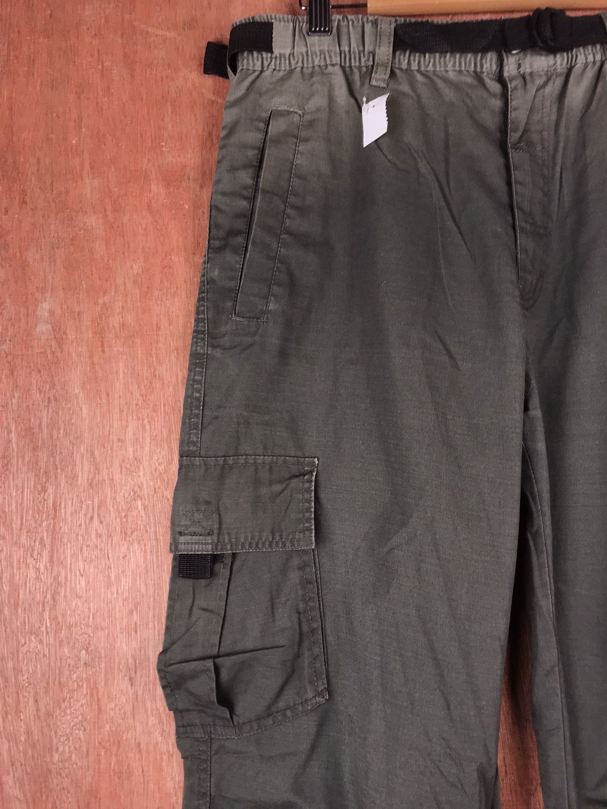 Japanese Brand Manswear Multipocket Cargo Pant Green Colour #2212 Size US 31 - 4 Thumbnail
