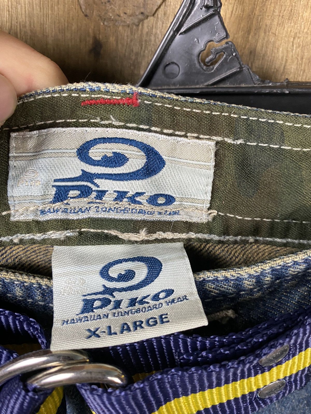 Japanese Brand DLL Piko Denim multipocket tactical Cargo Pants #2610 Size US 33 - 10 Thumbnail