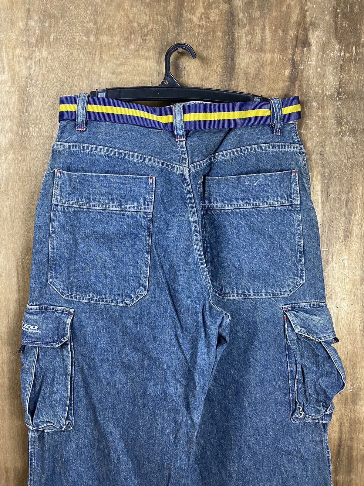 Japanese Brand DLL Piko Denim multipocket tactical Cargo Pants #2610 Size US 33 - 12 Thumbnail