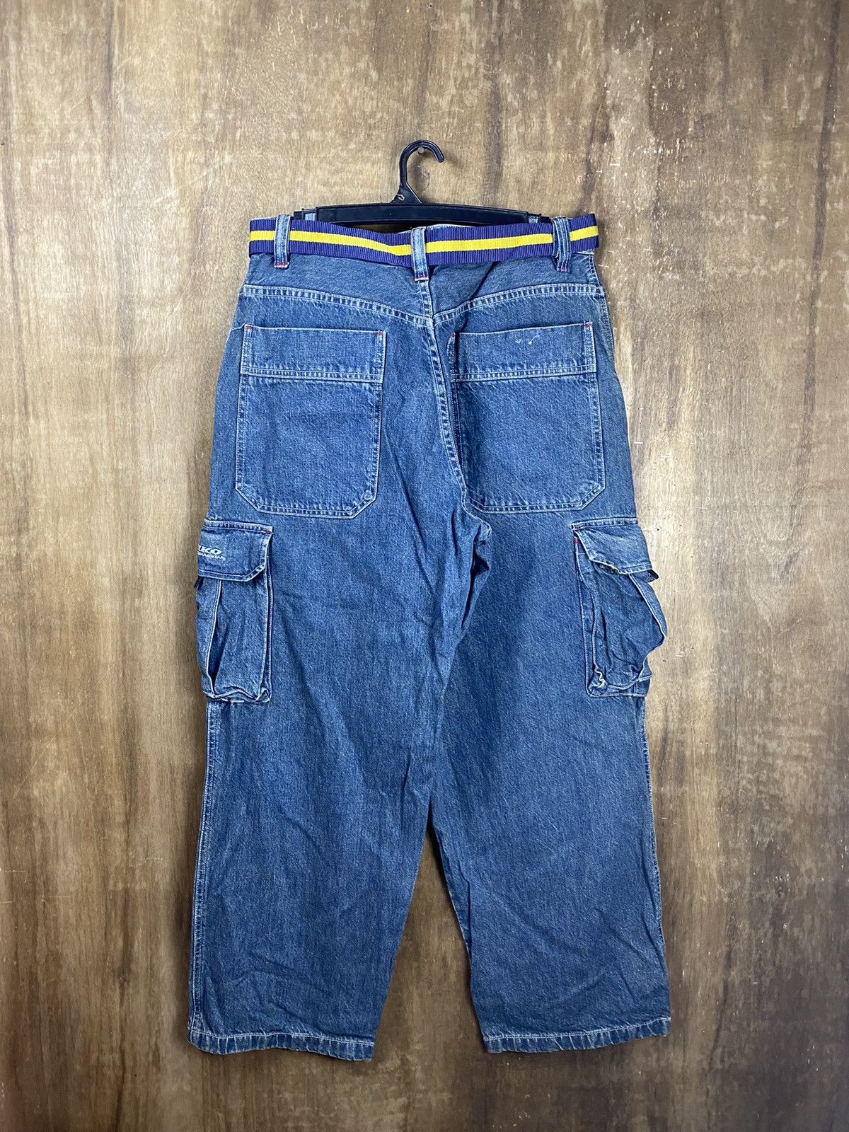 Japanese Brand DLL Piko Denim multipocket tactical Cargo Pants #2610 Size US 33 - 11 Thumbnail