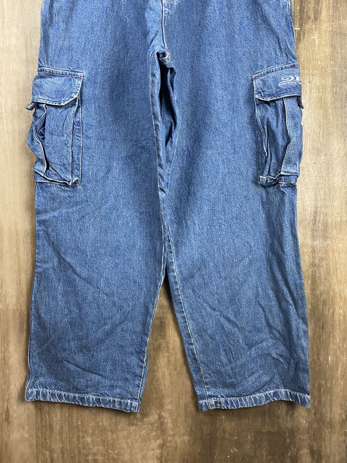 Japanese Brand DLL Piko Denim multipocket tactical Cargo Pants #2610 Size US 33 - 3 Thumbnail