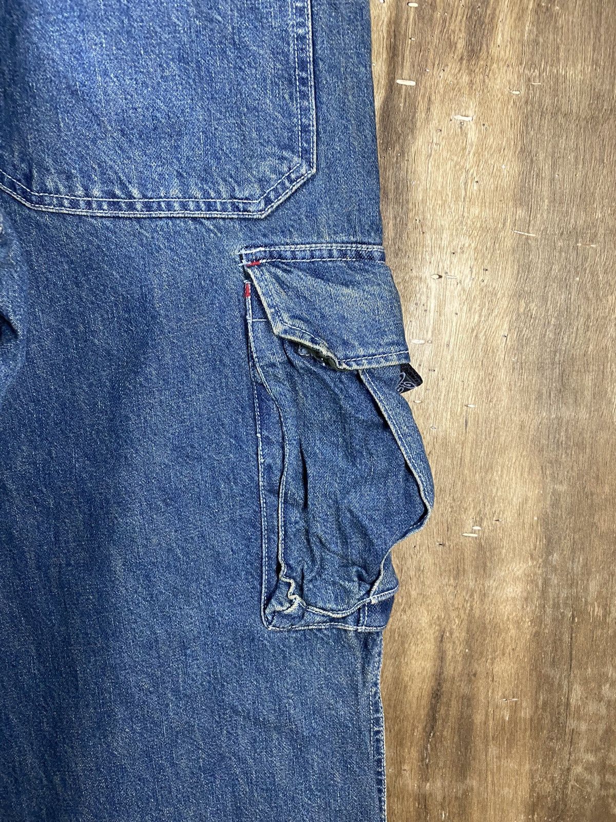 Japanese Brand DLL Piko Denim multipocket tactical Cargo Pants #2610 Size US 33 - 17 Thumbnail