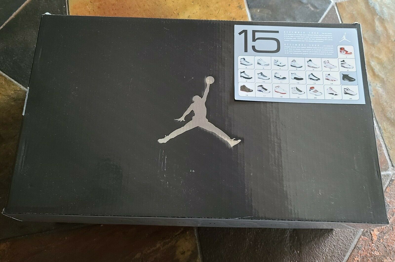 Jordan Brand Nike Air Jordan 15 (XV) Black / Varsity Red Size US 10.5 / EU 43-44 - 7 Thumbnail