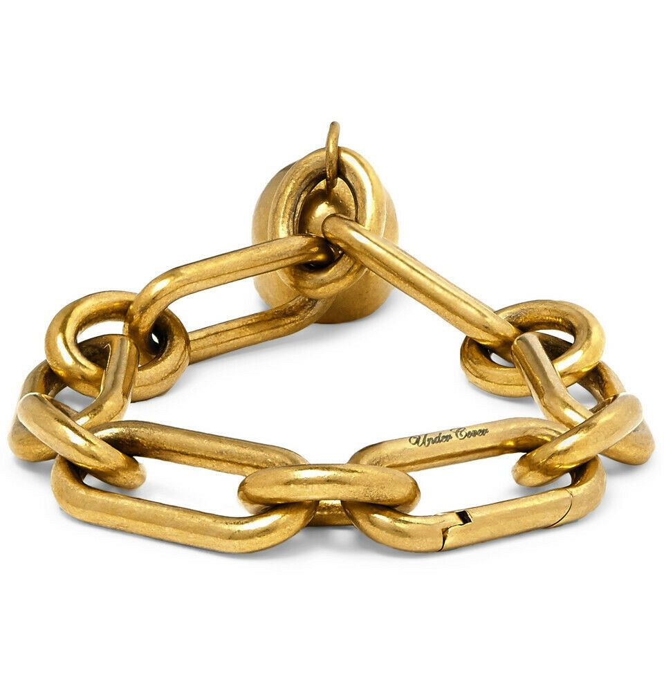 Undercover Skull Gold-Tone Chain Bracelet Dead Hermits Japan — view 3