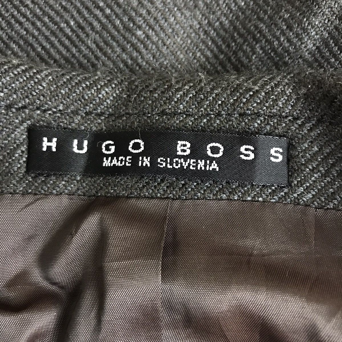 Hugo Boss HUGO BOSS Grey Plain Blazer Coat Jacket Size US L / EU 52-54 / 3 - 3 Thumbnail