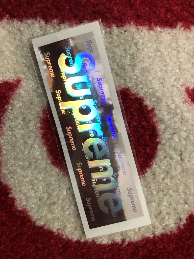 Supreme Holographic Box Logo 06aw ホログラム Supreme Holographic Box Logo Sticker Set 2006 Red Gold